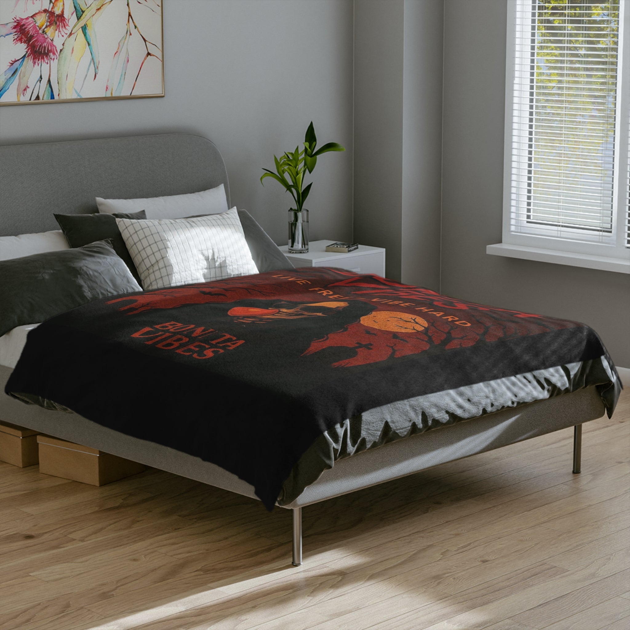 Bonita Vibes: Spooky Halloween Velveteen Blanket - My Bonita Vibes