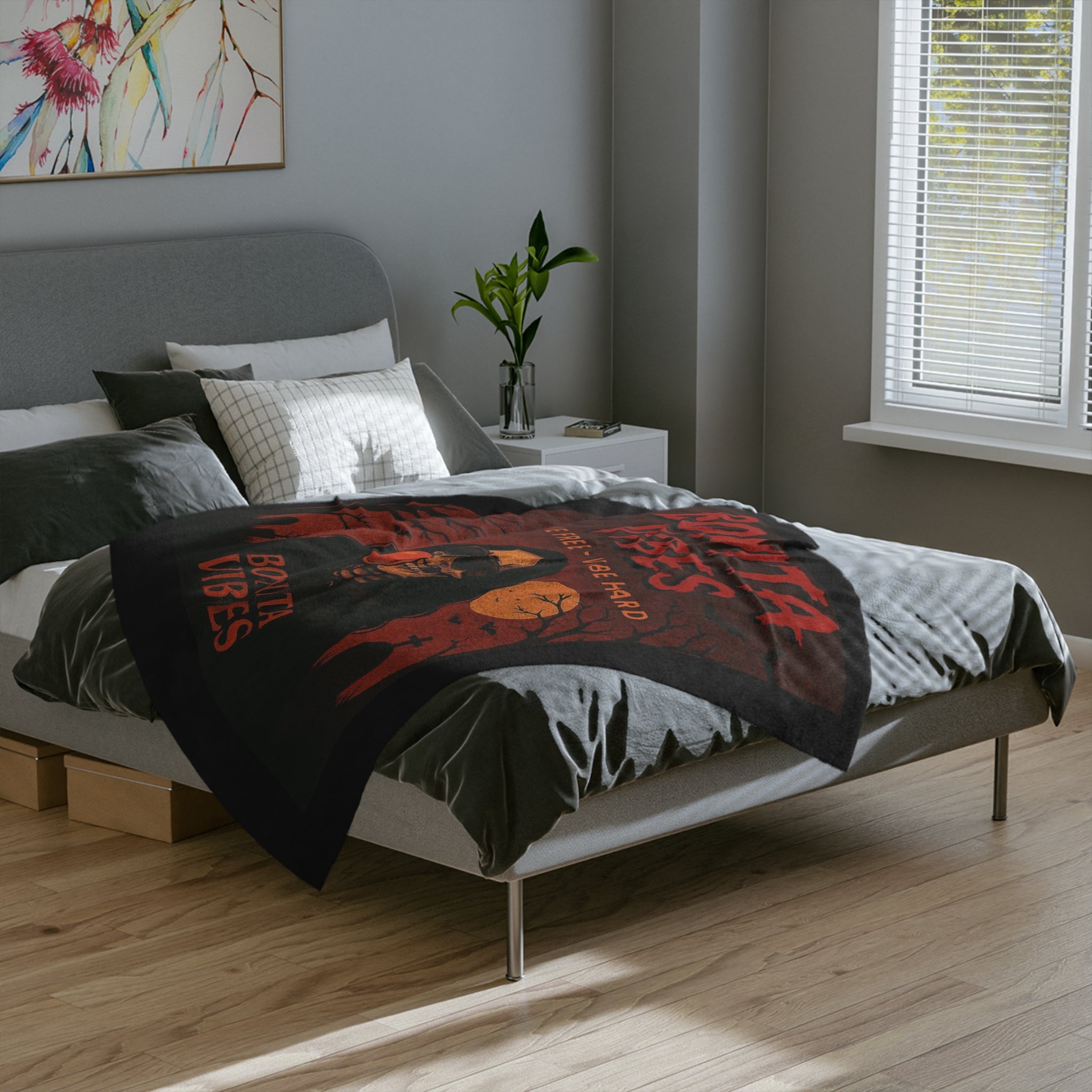 Bonita Vibes: Spooky Halloween Velveteen Blanket - My Bonita Vibes