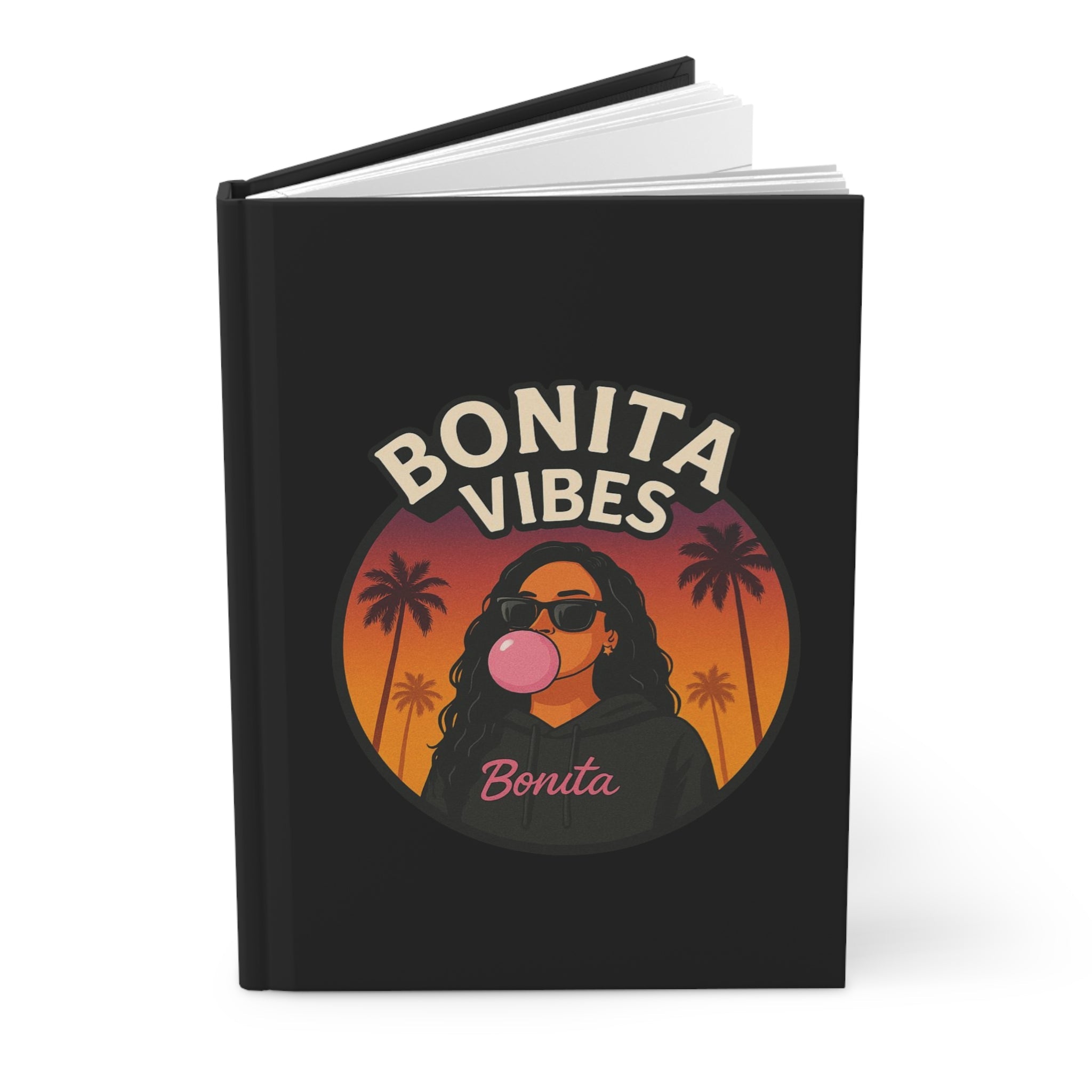 Bonita Vibes: Sunset Sway Black Hardcover Journal - Inspirational Writing Companion, Perfect for Note - Taking, Journaling, Gift for Her, Creative [...] - My Bonita Vibes