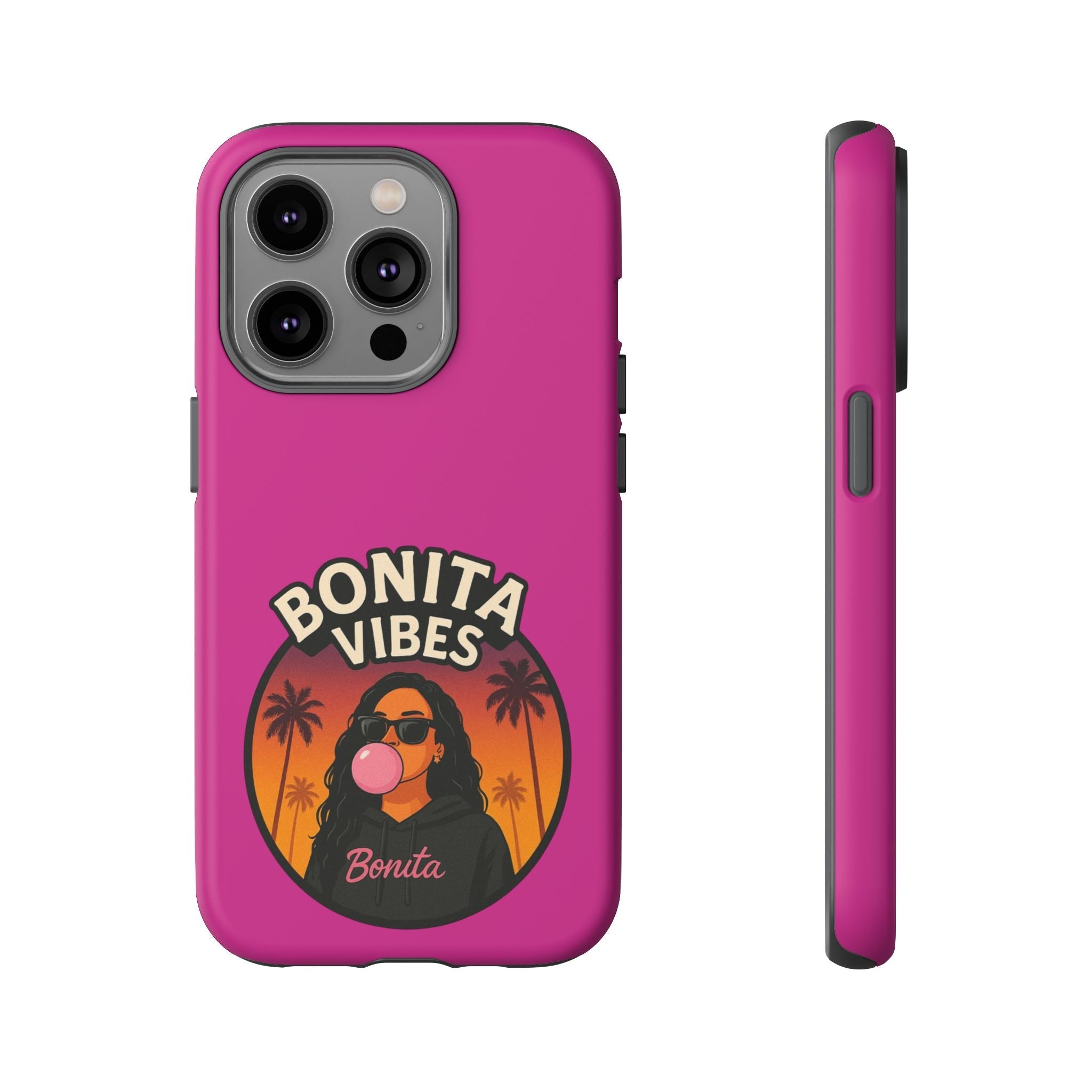 Bonita Vibes: Sunset Sway Pink Phone Case, For all the Trendsetters, Stylish for all Vibes - My Bonita Vibes