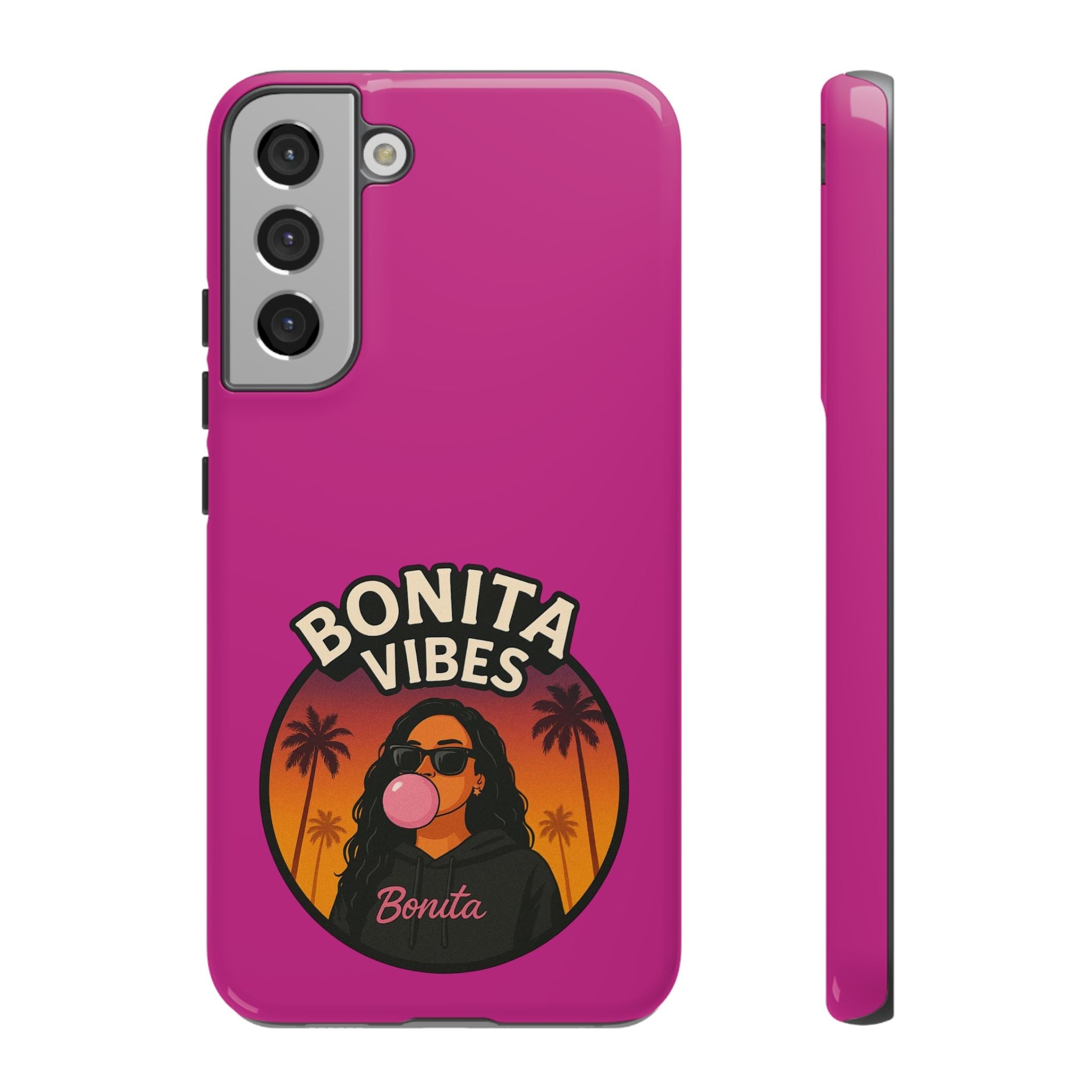 Bonita Vibes: Sunset Sway Pink Phone Case, For all the Trendsetters, Stylish for all Vibes - My Bonita Vibes