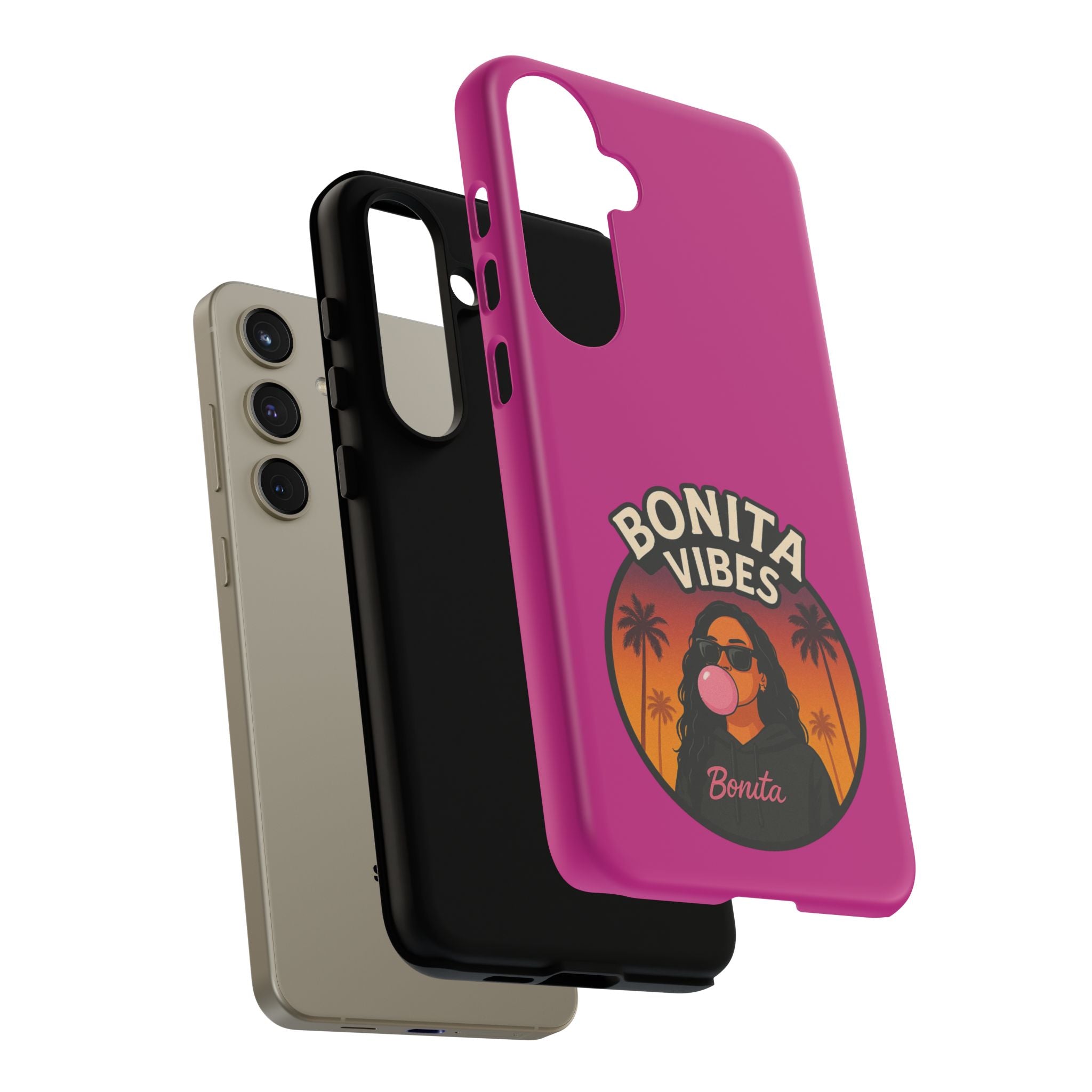 Bonita Vibes: Sunset Sway Pink Phone Case, For all the Trendsetters, Stylish for all Vibes - My Bonita Vibes