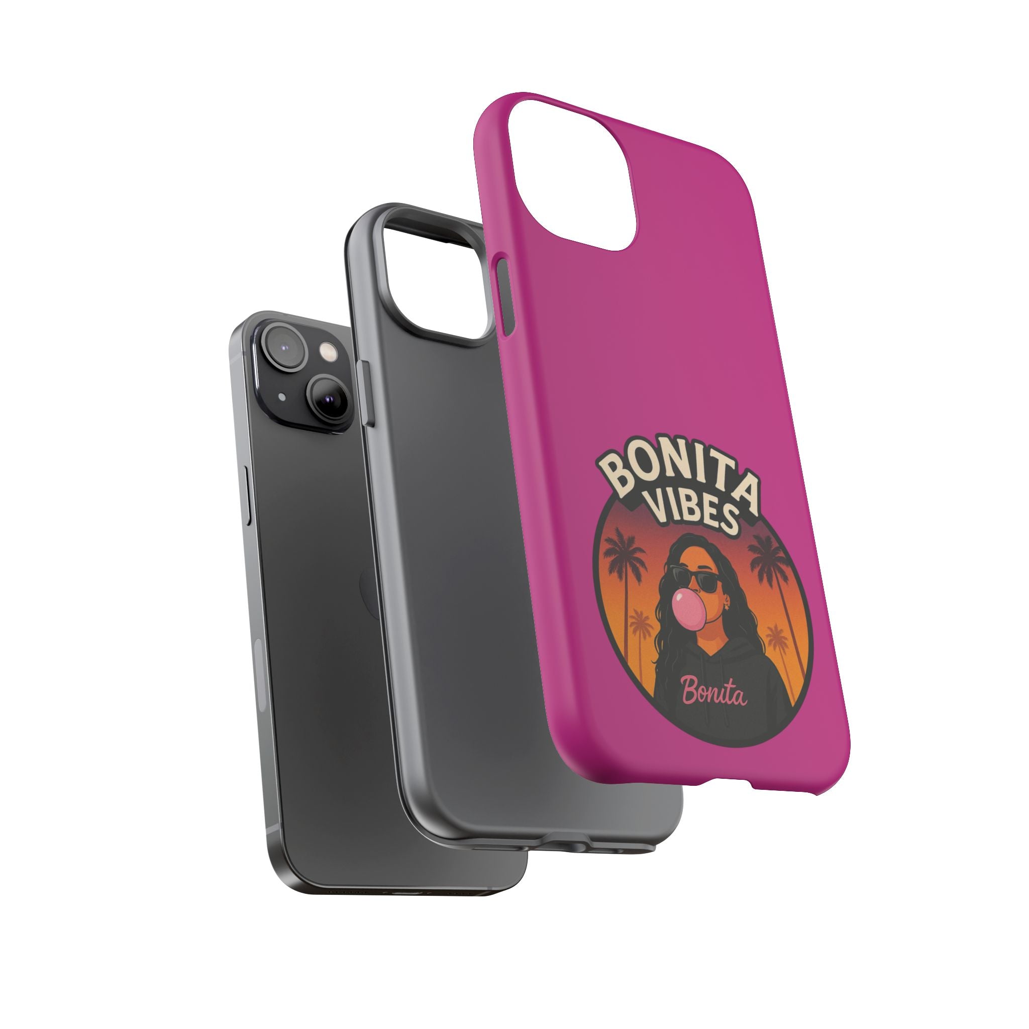 Bonita Vibes: Sunset Sway Pink Phone Case, For all the Trendsetters, Stylish for all Vibes - My Bonita Vibes