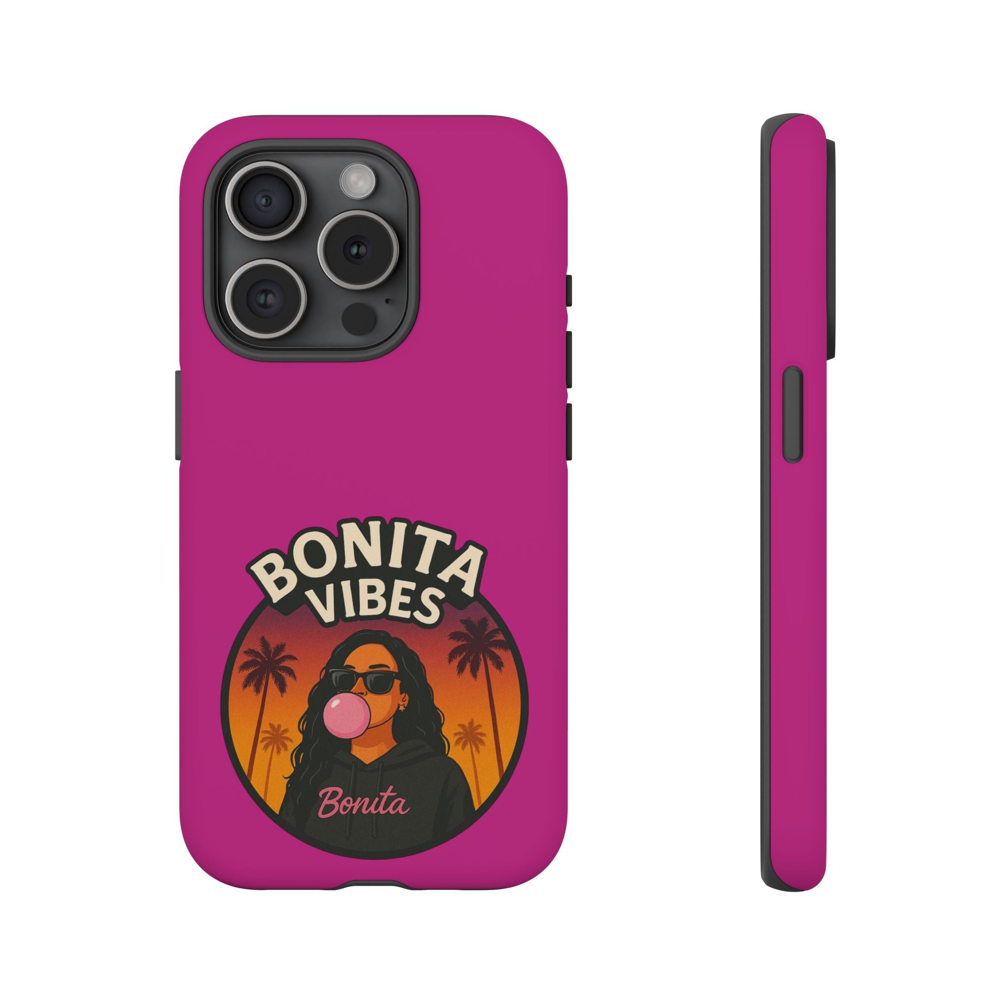 Bonita Vibes: Sunset Sway Pink Phone Case, For all the Trendsetters, Stylish for all Vibes - My Bonita Vibes