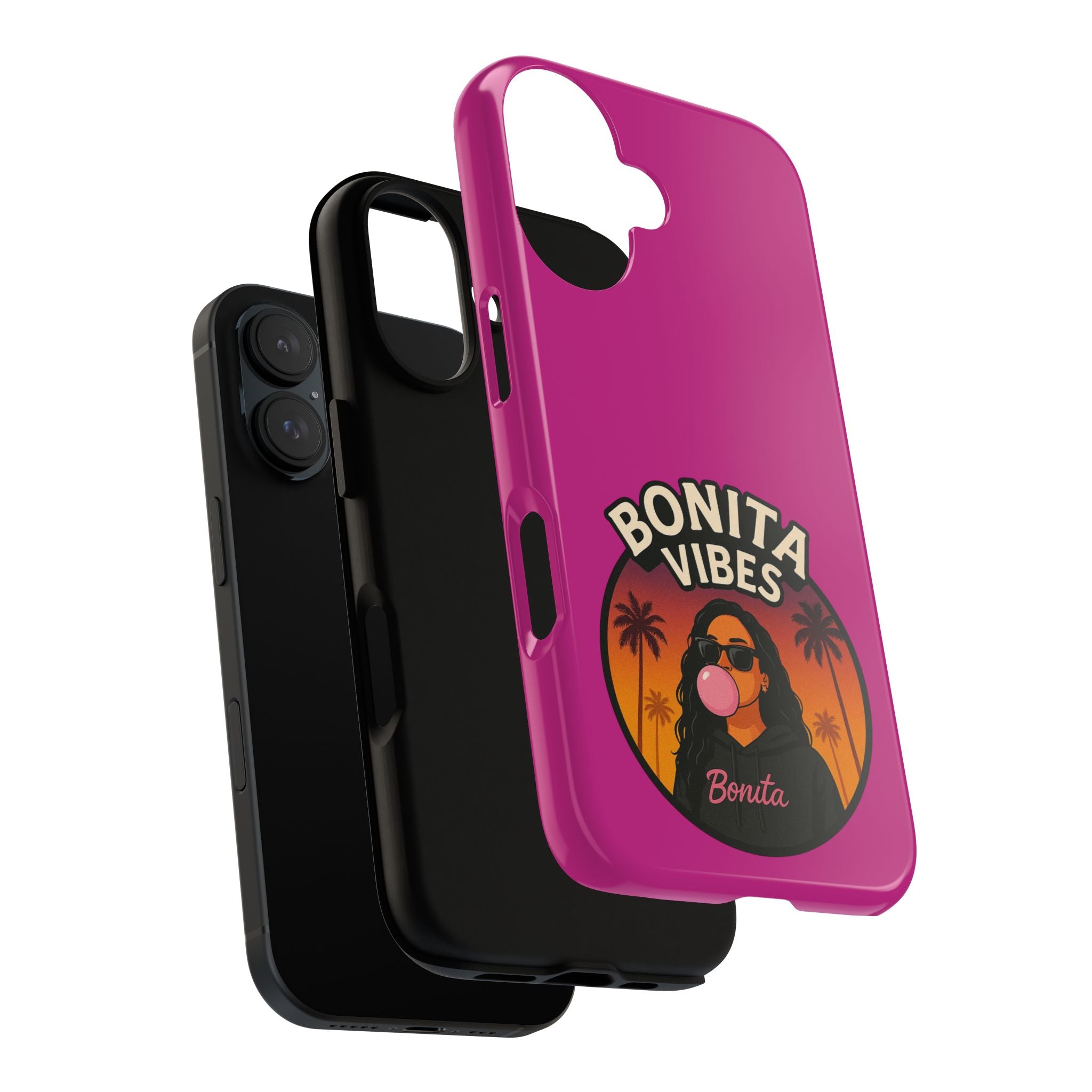 Bonita Vibes: Sunset Sway Pink Phone Case, For all the Trendsetters, Stylish for all Vibes - My Bonita Vibes