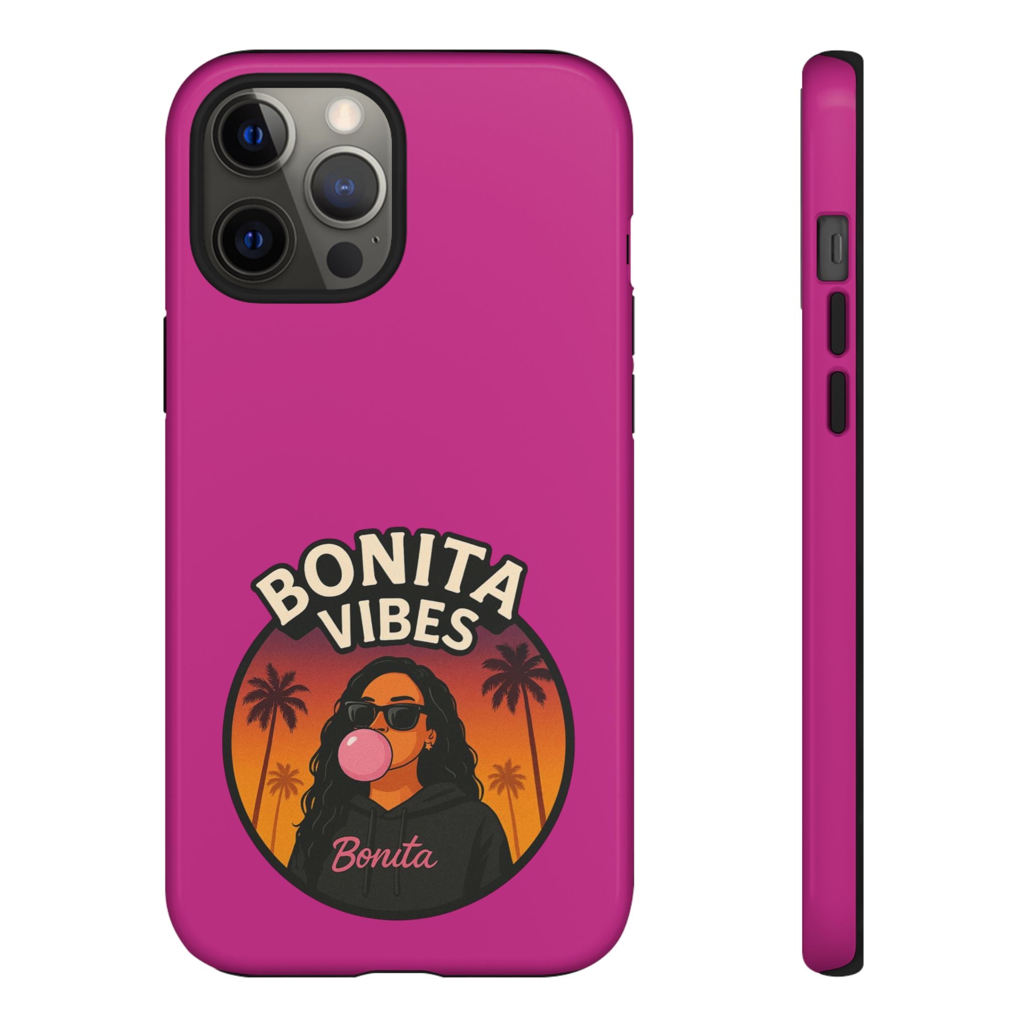 Bonita Vibes: Sunset Sway Pink Phone Case, For all the Trendsetters, Stylish for all Vibes - My Bonita Vibes