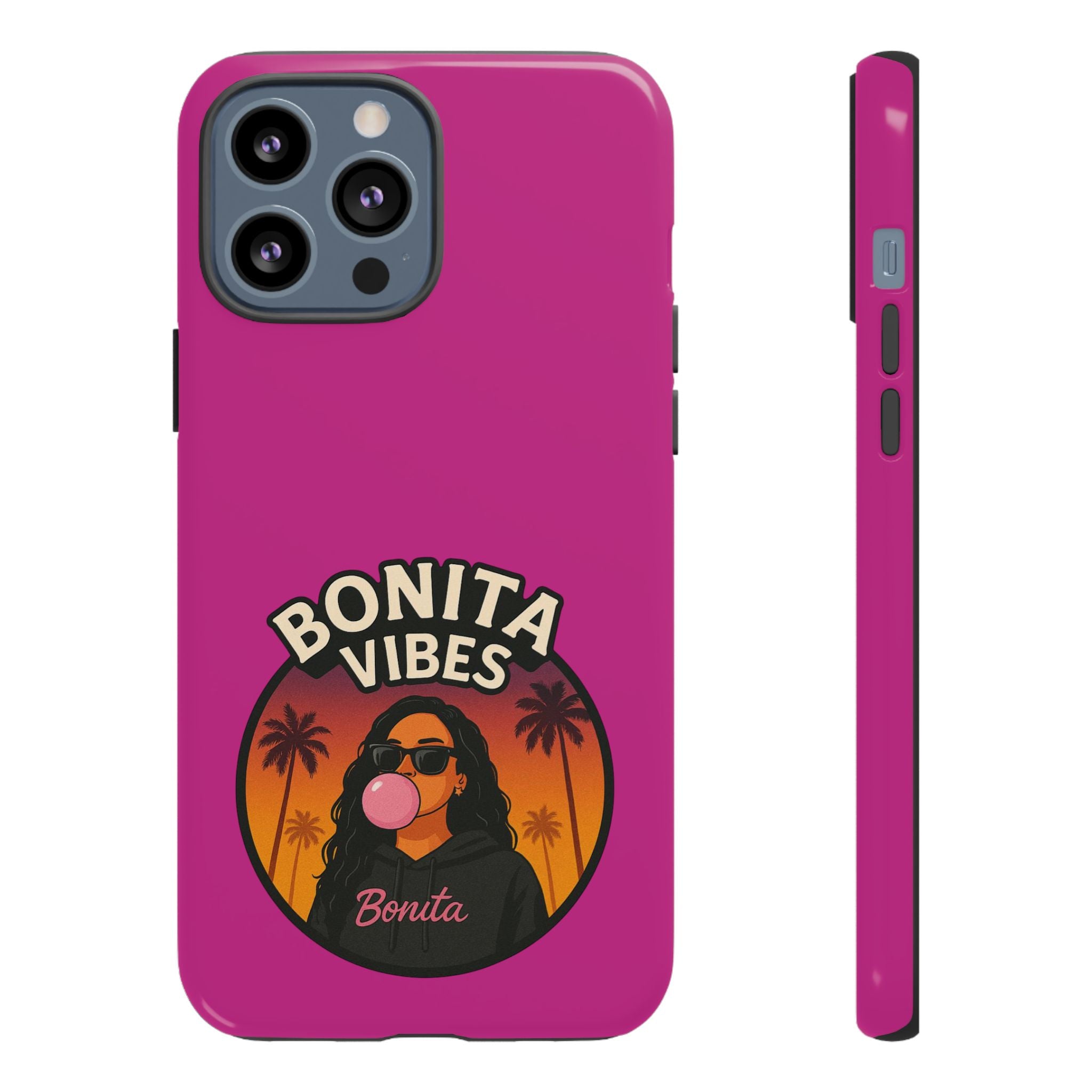 Bonita Vibes: Sunset Sway Pink Phone Case, For all the Trendsetters, Stylish for all Vibes - My Bonita Vibes