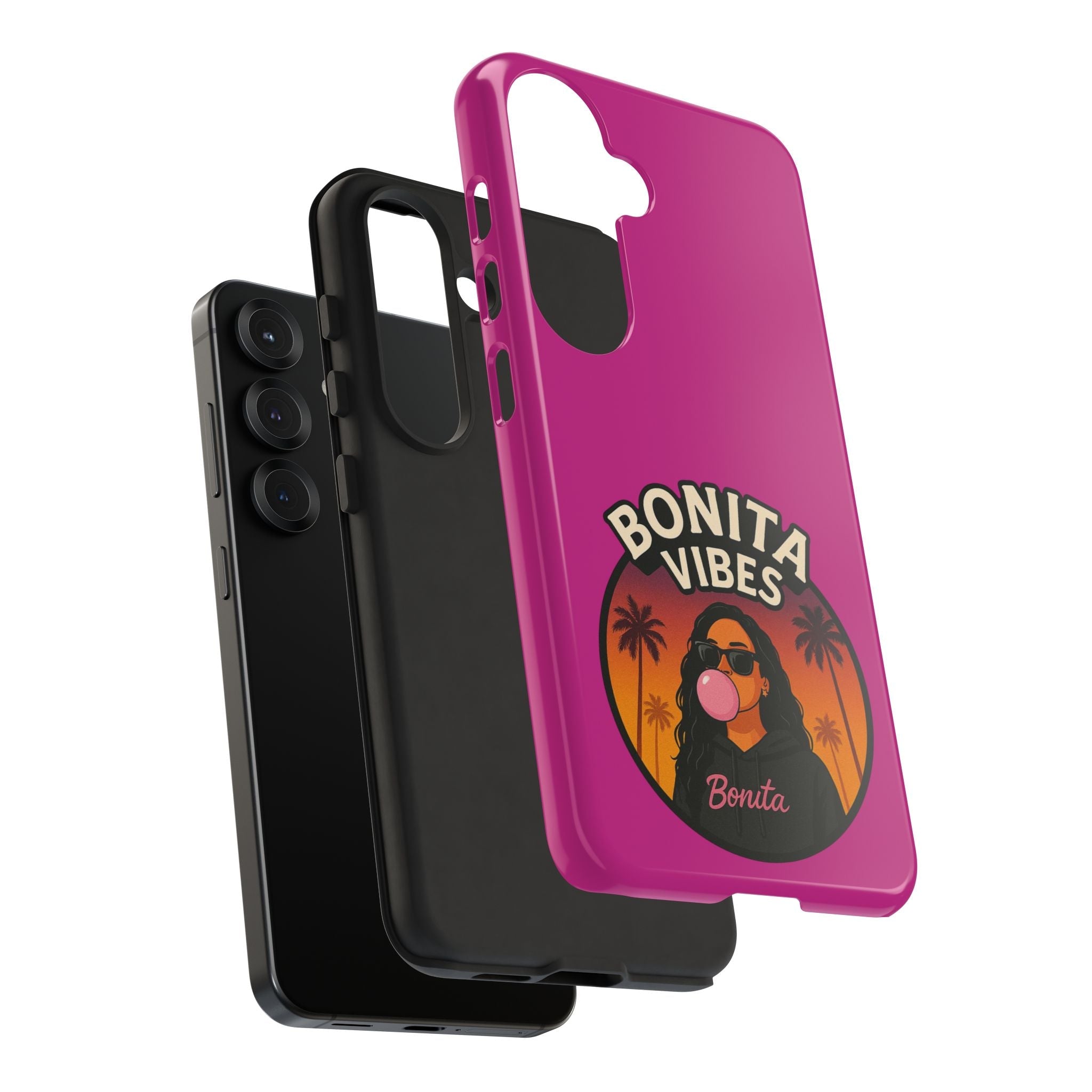 Bonita Vibes: Sunset Sway Pink Phone Case, For all the Trendsetters, Stylish for all Vibes - My Bonita Vibes