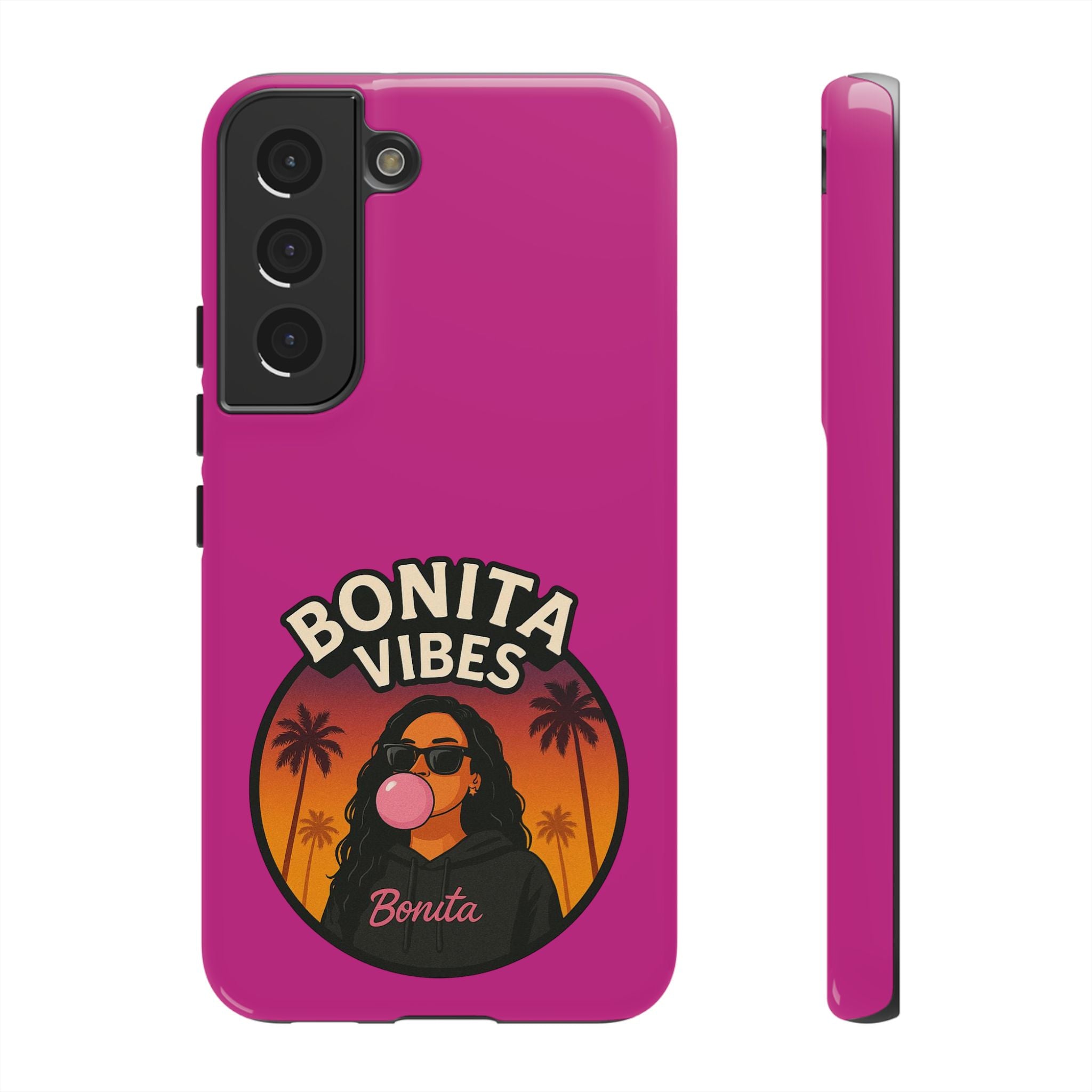 Bonita Vibes: Sunset Sway Pink Phone Case, For all the Trendsetters, Stylish for all Vibes - My Bonita Vibes