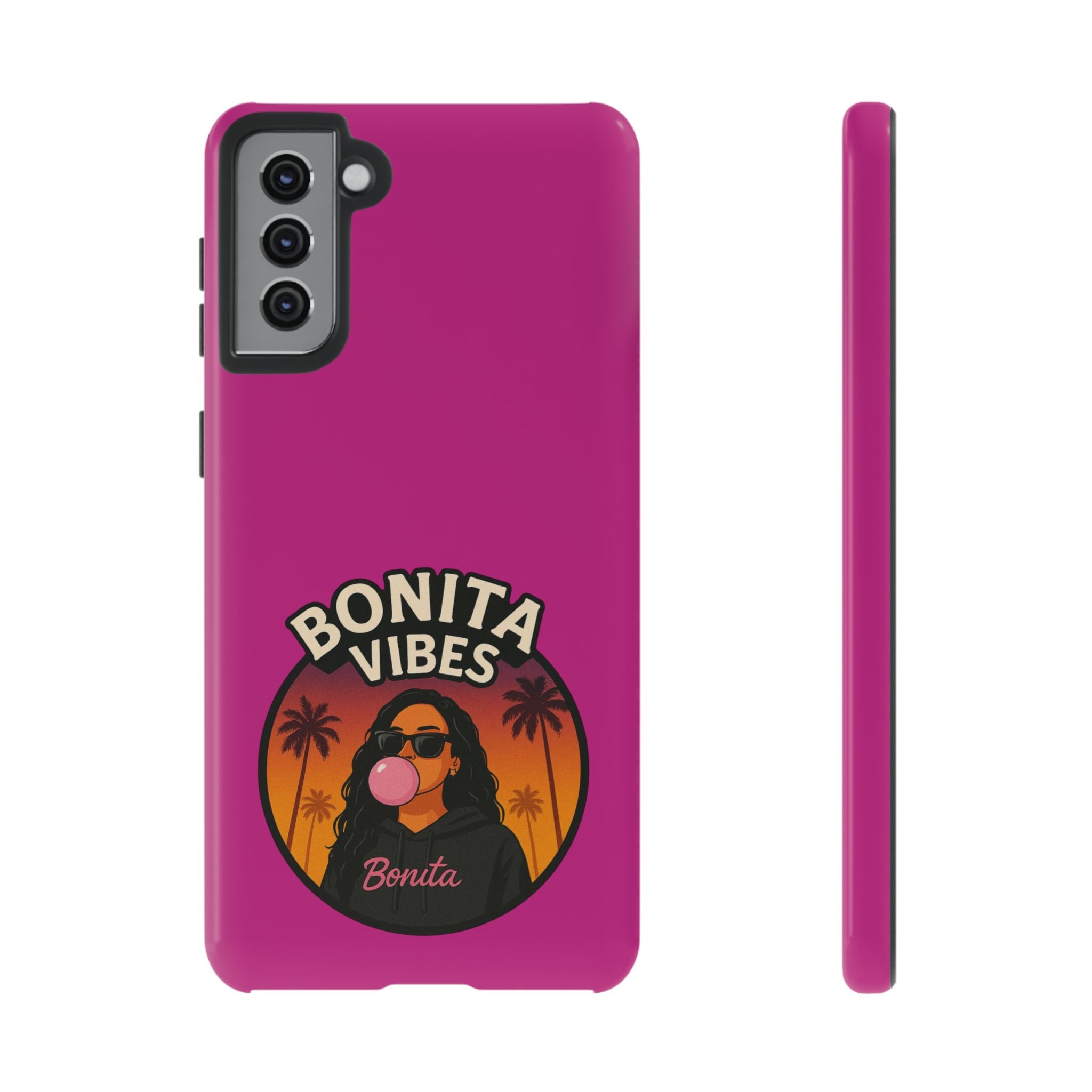 Bonita Vibes: Sunset Sway Pink Phone Case, For all the Trendsetters, Stylish for all Vibes - My Bonita Vibes
