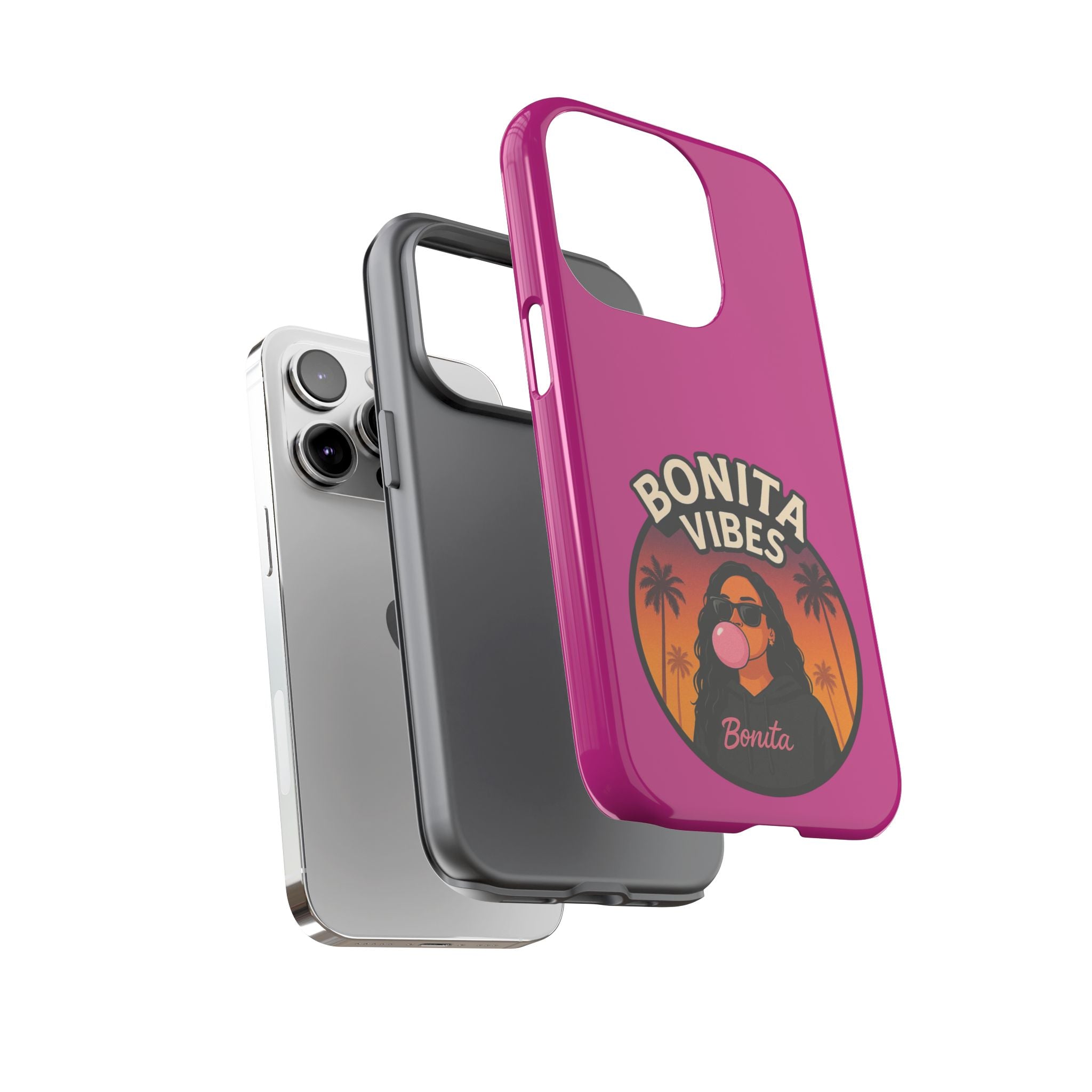 Bonita Vibes: Sunset Sway Pink Phone Case, For all the Trendsetters, Stylish for all Vibes - My Bonita Vibes