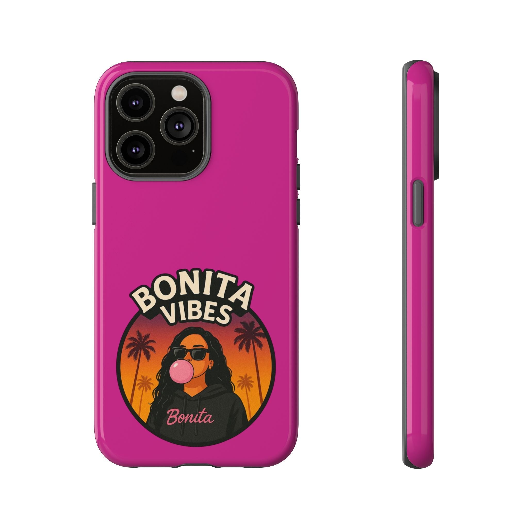 Bonita Vibes: Sunset Sway Pink Phone Case, For all the Trendsetters, Stylish for all Vibes - My Bonita Vibes