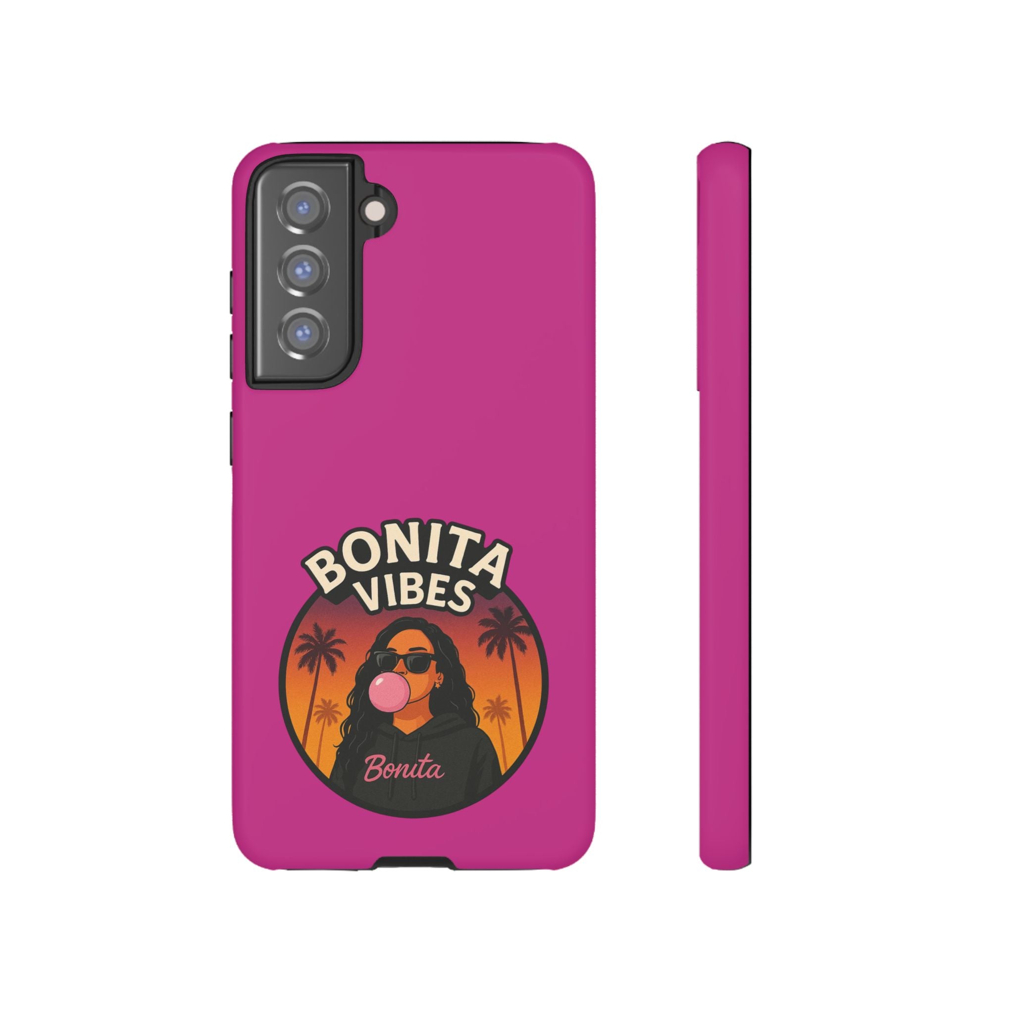 Bonita Vibes: Sunset Sway Pink Phone Case, For all the Trendsetters, Stylish for all Vibes - My Bonita Vibes