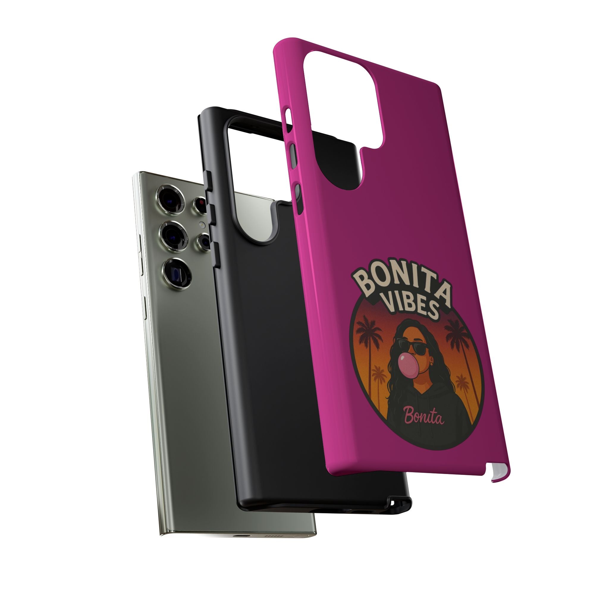 Bonita Vibes: Sunset Sway Pink Phone Case, For all the Trendsetters, Stylish for all Vibes - My Bonita Vibes