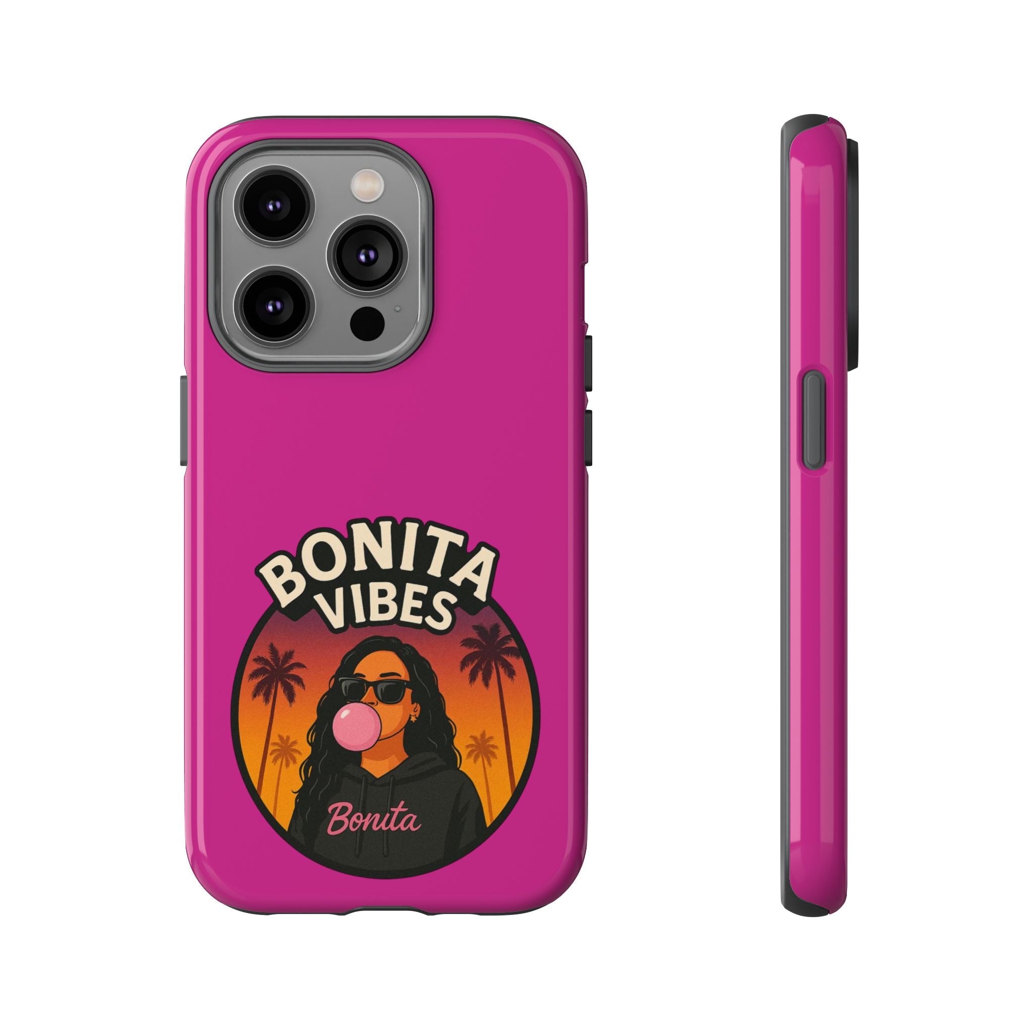Bonita Vibes: Sunset Sway Pink Phone Case, For all the Trendsetters, Stylish for all Vibes - My Bonita Vibes