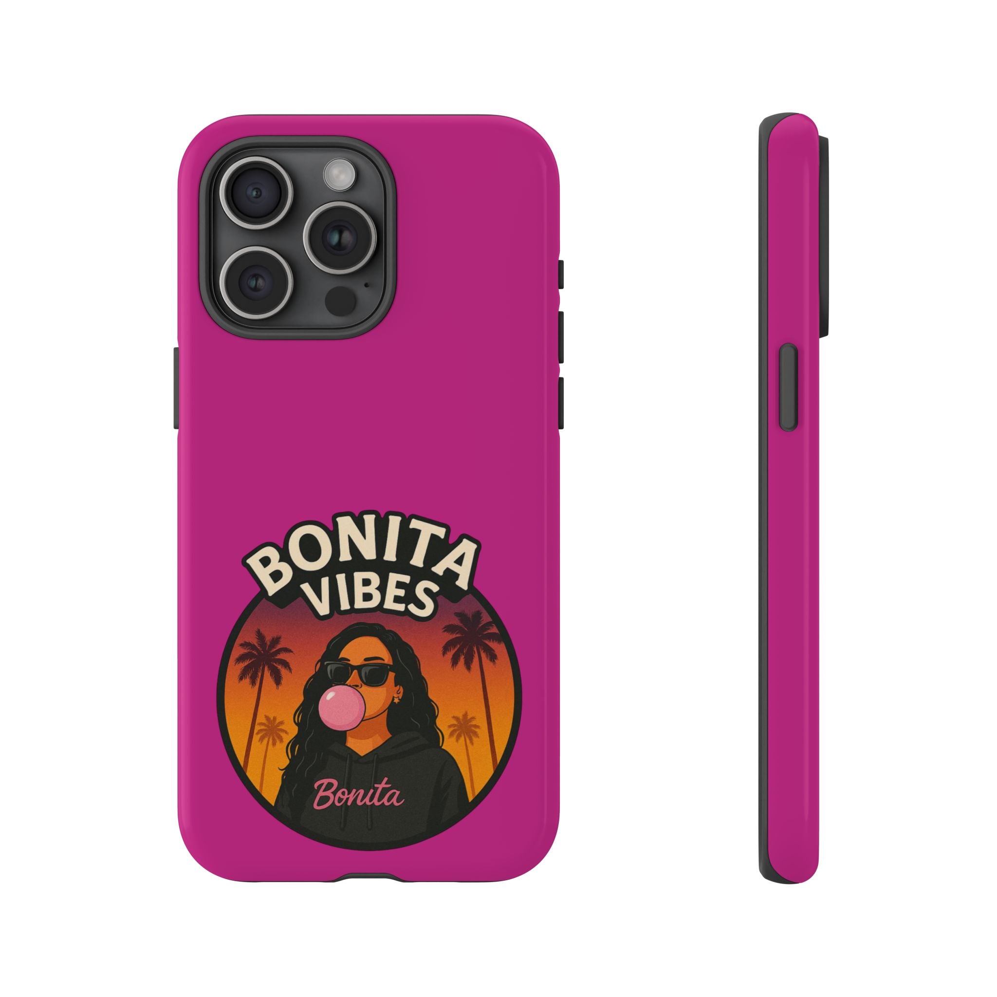 Bonita Vibes: Sunset Sway Pink Phone Case, For all the Trendsetters, Stylish for all Vibes - My Bonita Vibes