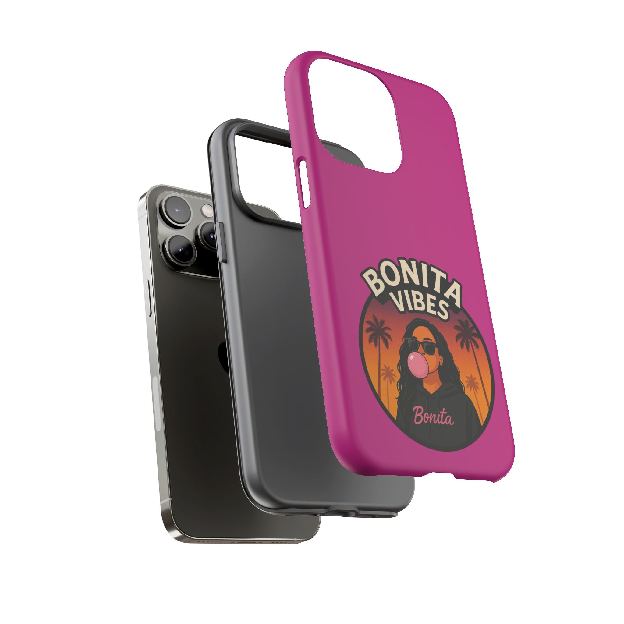 Bonita Vibes: Sunset Sway Pink Phone Case, For all the Trendsetters, Stylish for all Vibes - My Bonita Vibes