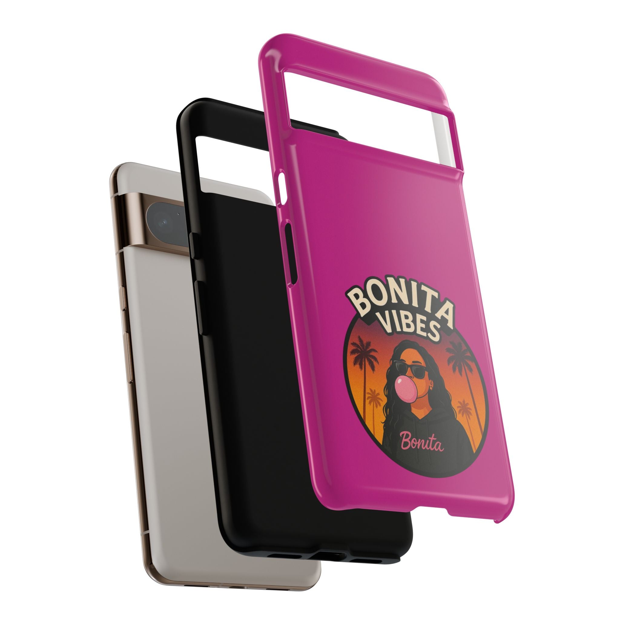 Bonita Vibes: Sunset Sway Pink Phone Case, For all the Trendsetters, Stylish for all Vibes - My Bonita Vibes