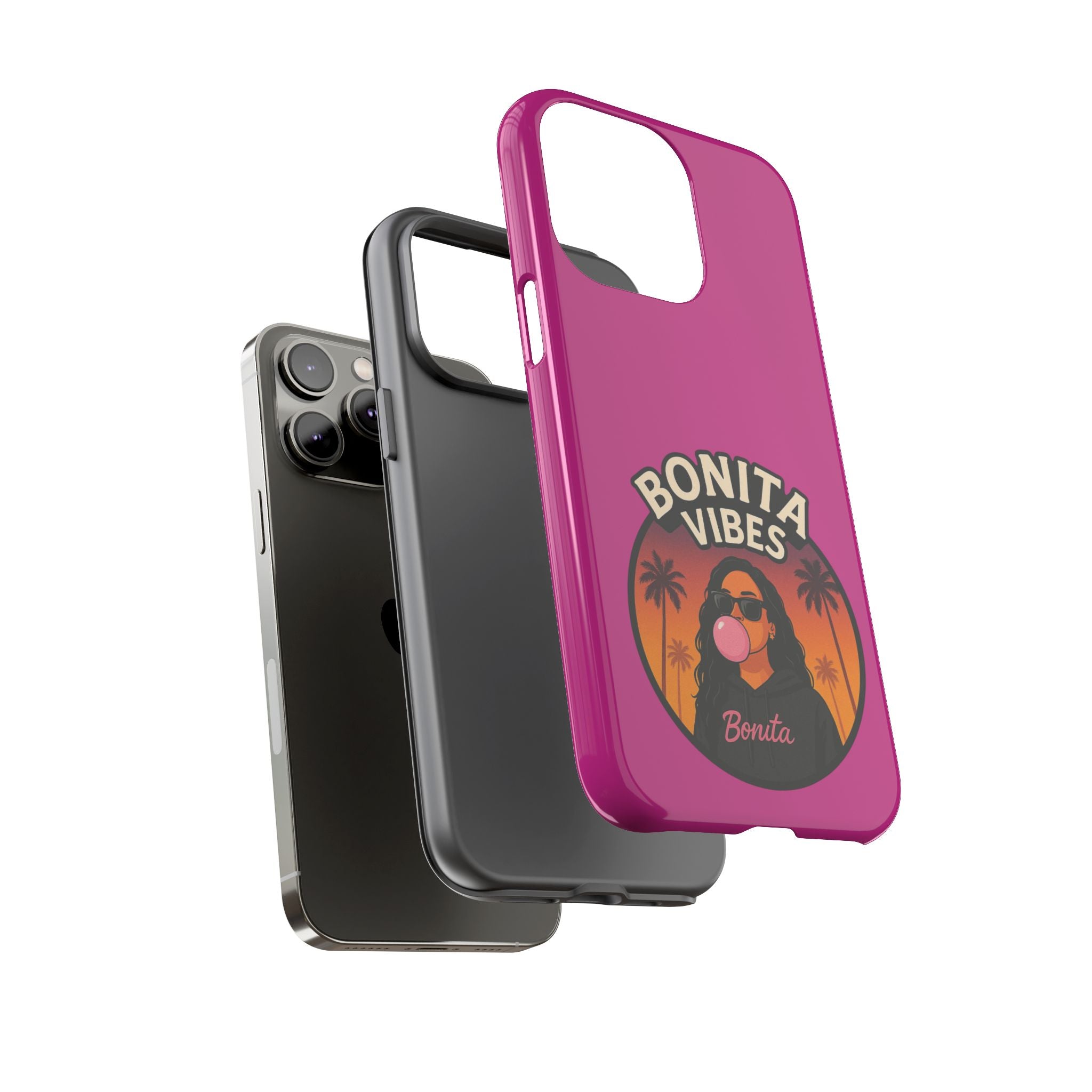 Bonita Vibes: Sunset Sway Pink Phone Case, For all the Trendsetters, Stylish for all Vibes - My Bonita Vibes