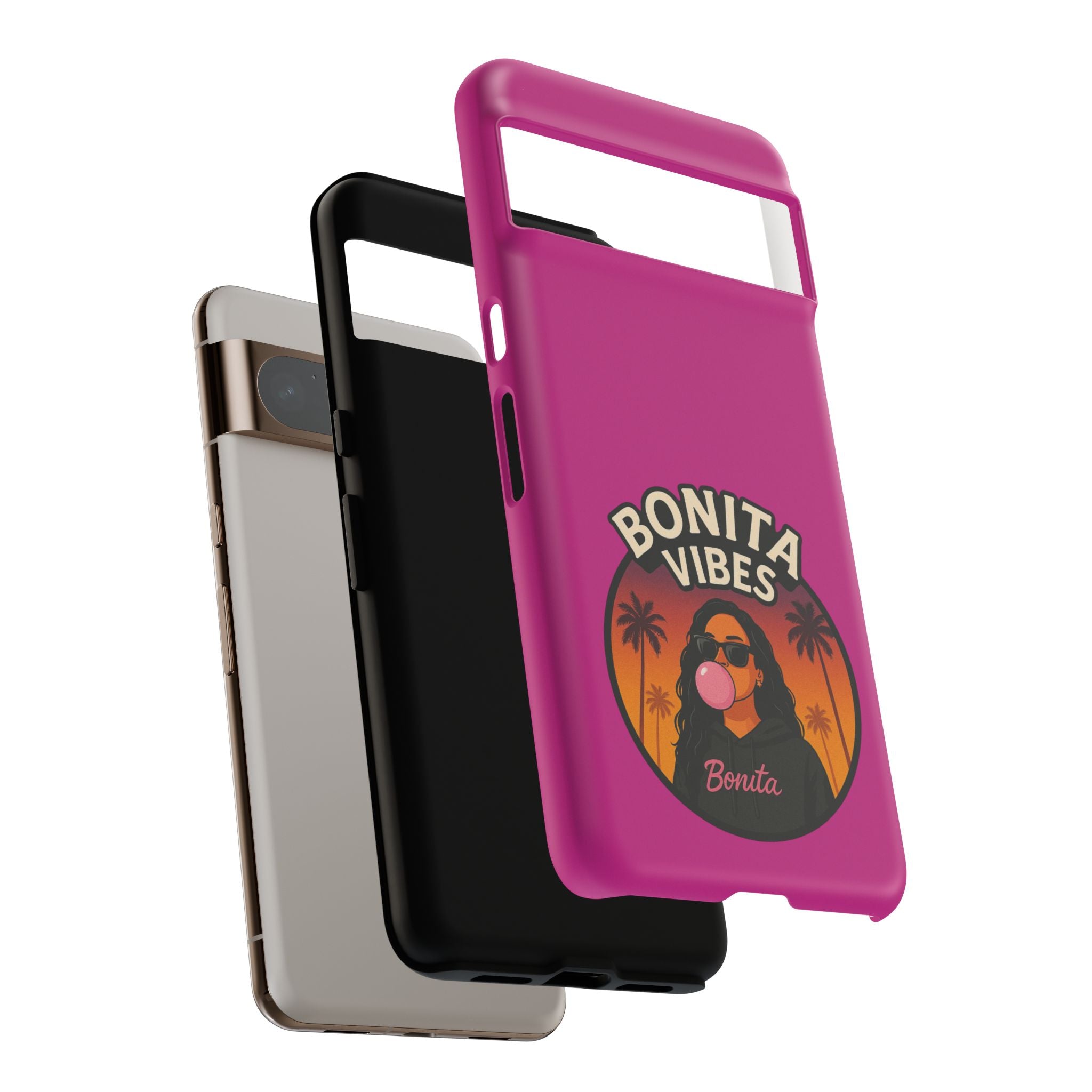 Bonita Vibes: Sunset Sway Pink Phone Case, For all the Trendsetters, Stylish for all Vibes - My Bonita Vibes