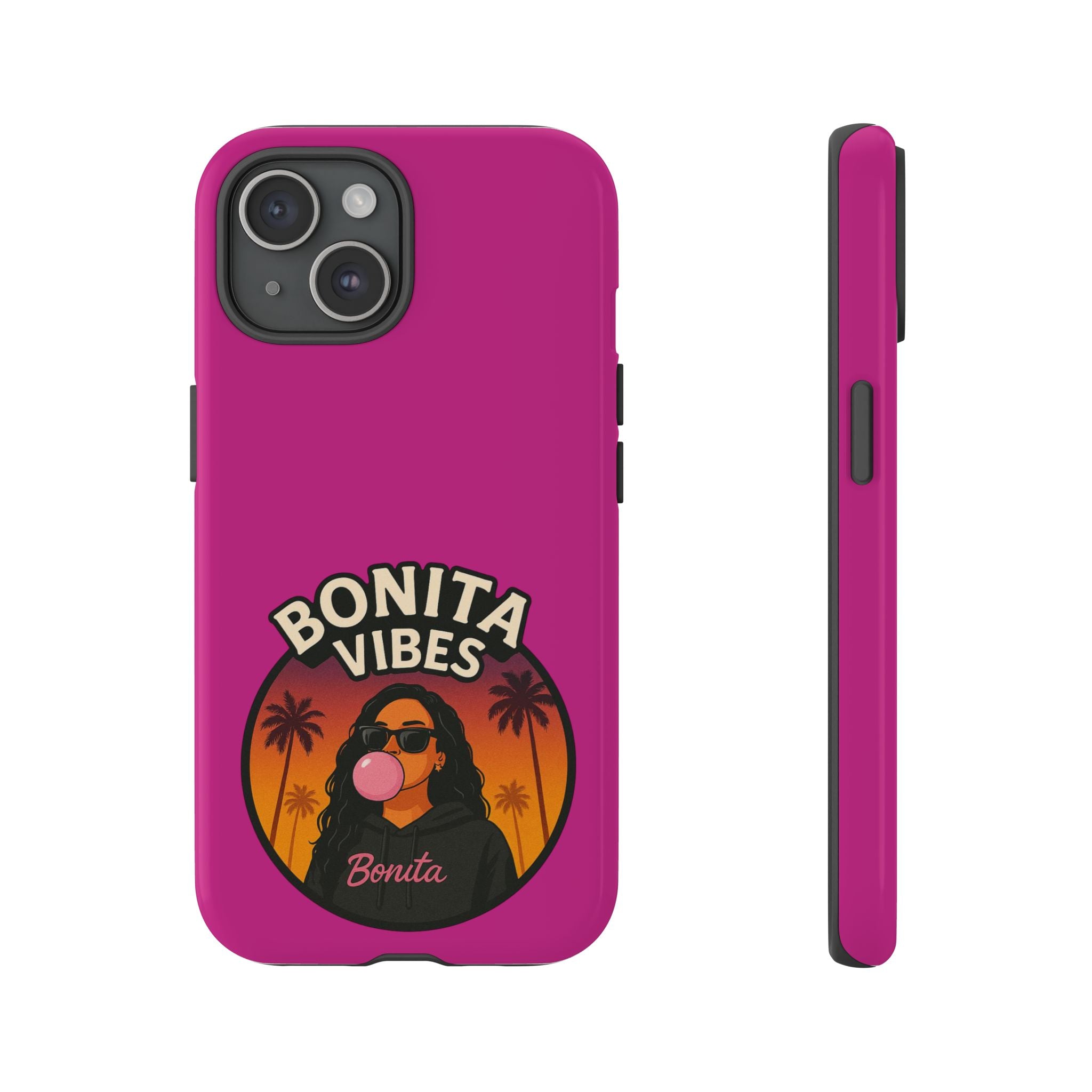 Bonita Vibes: Sunset Sway Pink Phone Case, For all the Trendsetters, Stylish for all Vibes - My Bonita Vibes