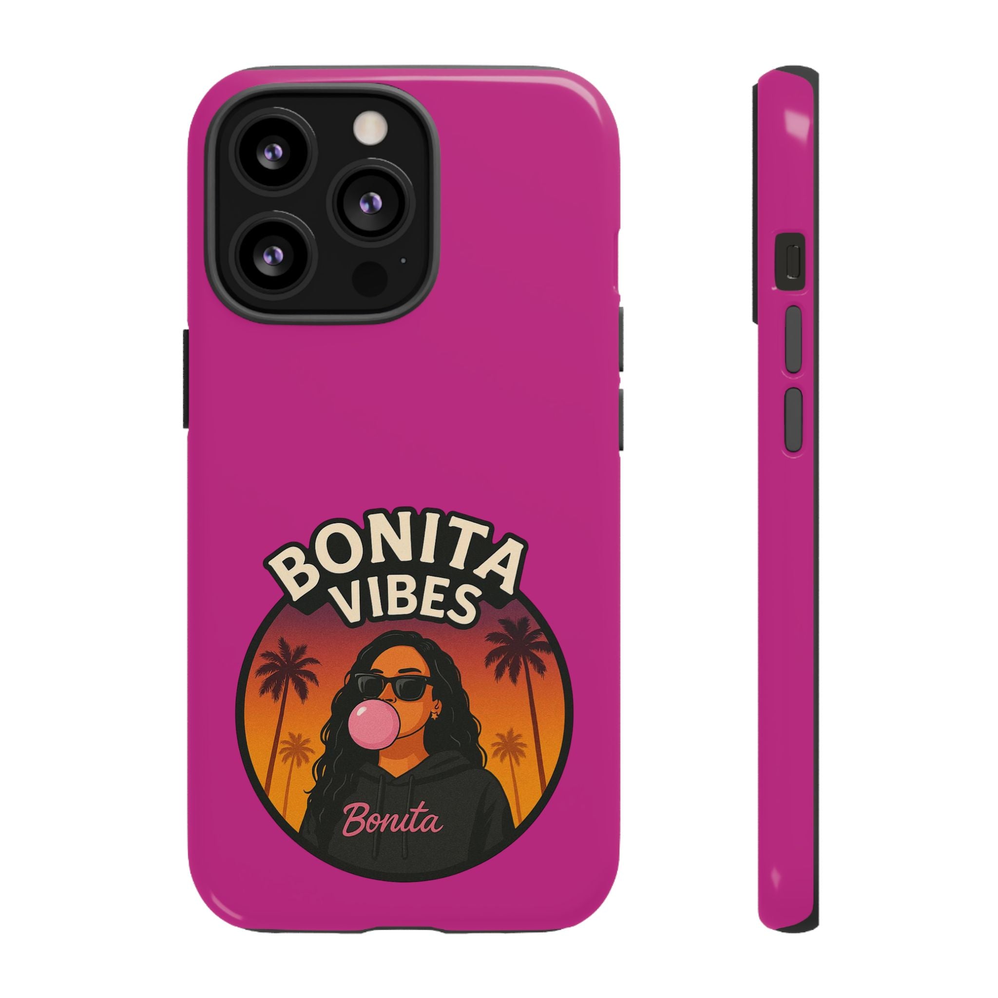 Bonita Vibes: Sunset Sway Pink Phone Case, For all the Trendsetters, Stylish for all Vibes - My Bonita Vibes