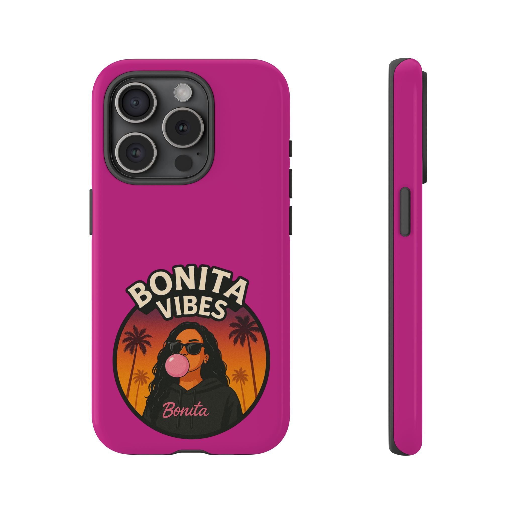 Bonita Vibes: Sunset Sway Pink Phone Case, For all the Trendsetters, Stylish for all Vibes - My Bonita Vibes