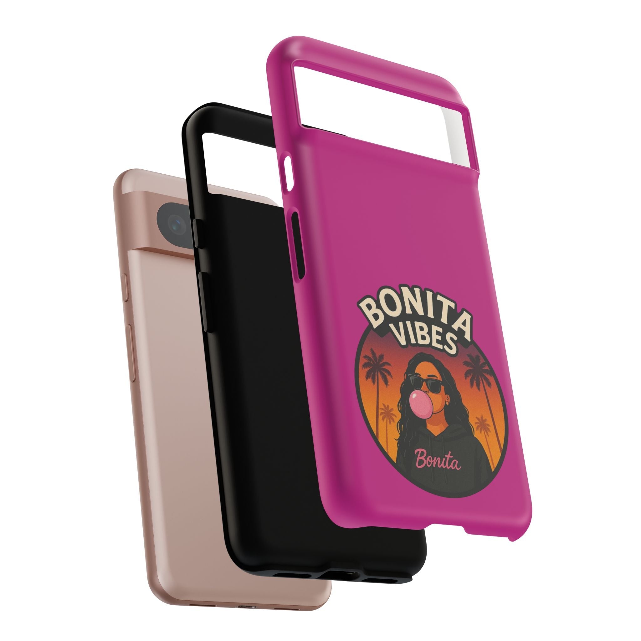Bonita Vibes: Sunset Sway Pink Phone Case, For all the Trendsetters, Stylish for all Vibes - My Bonita Vibes