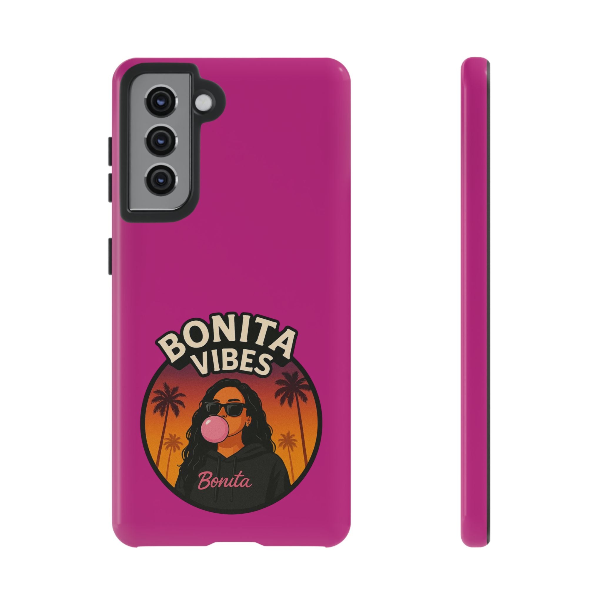 Bonita Vibes: Sunset Sway Pink Phone Case, For all the Trendsetters, Stylish for all Vibes - My Bonita Vibes