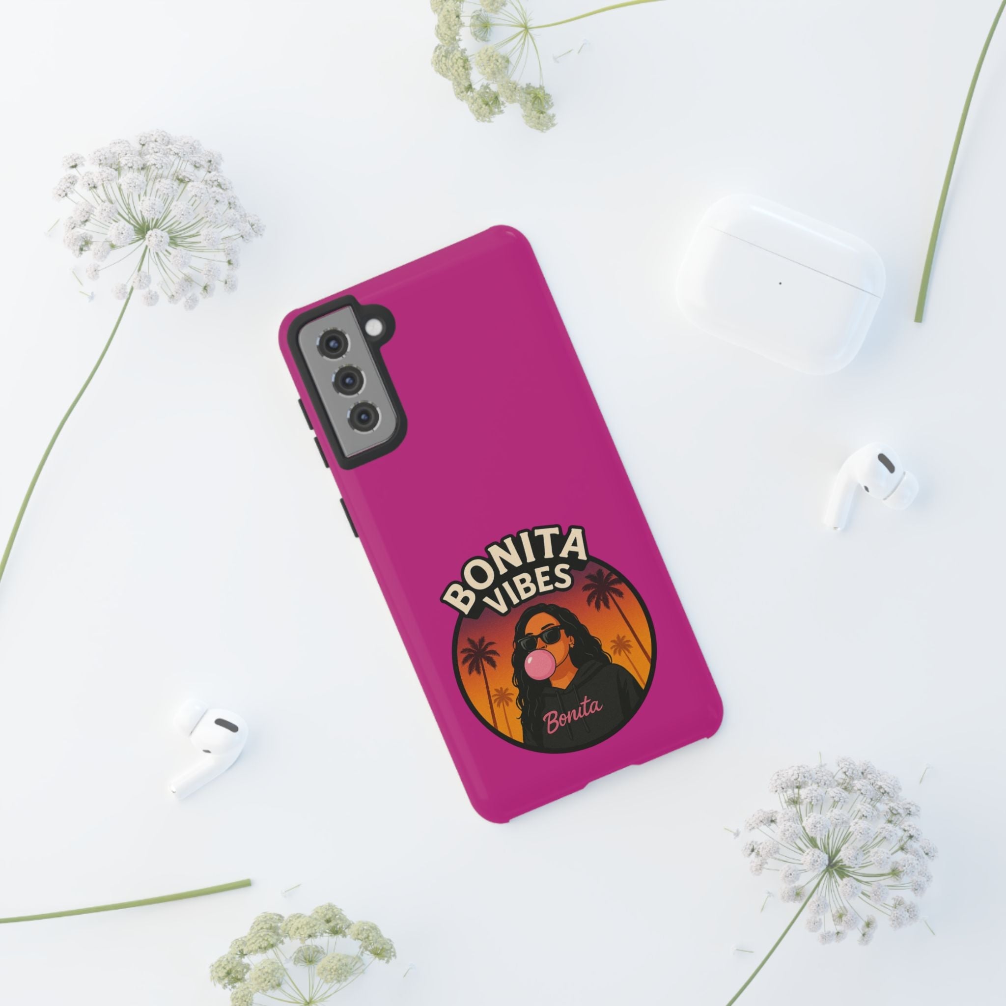 Bonita Vibes: Sunset Sway Pink Phone Case, For all the Trendsetters, Stylish for all Vibes - My Bonita Vibes