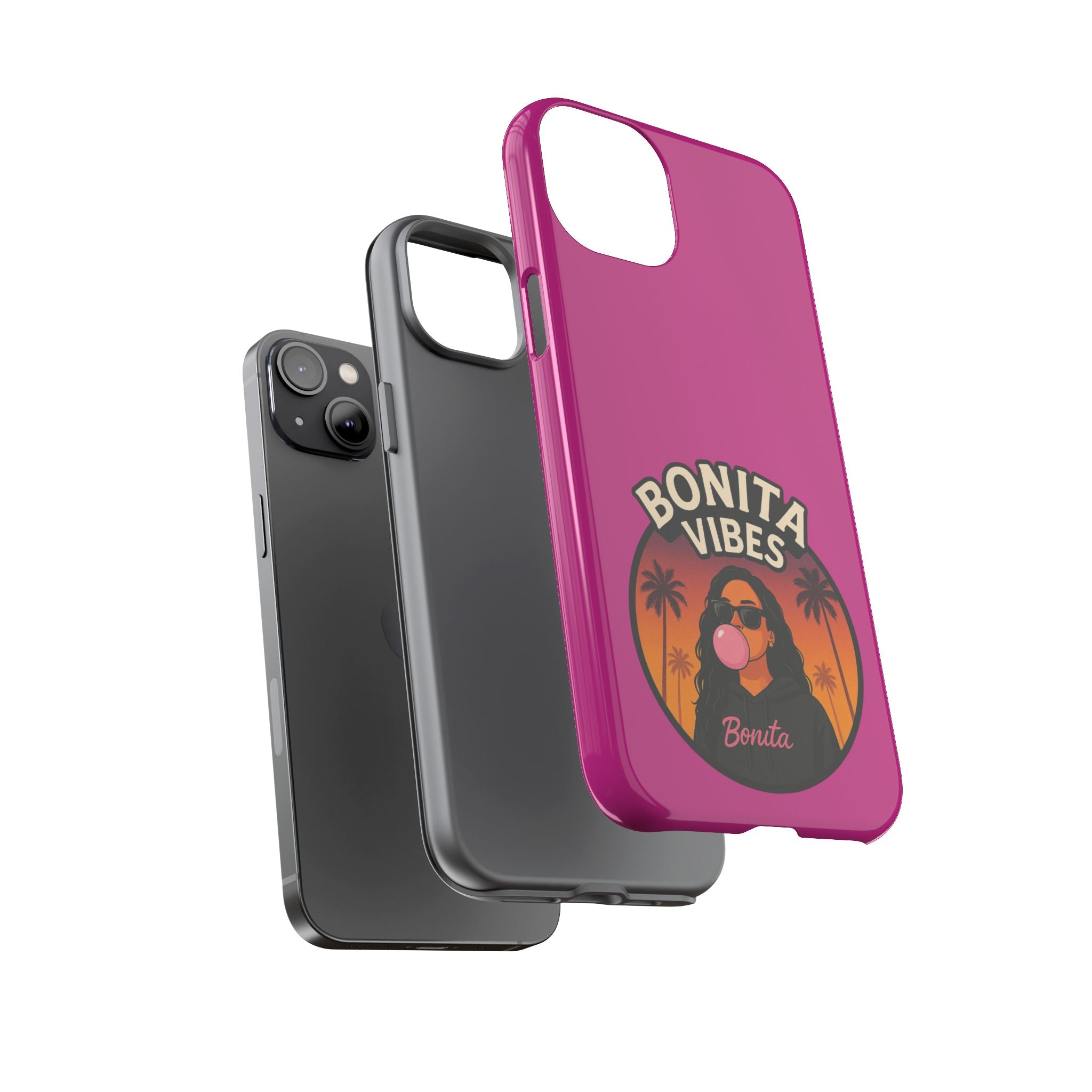 Bonita Vibes: Sunset Sway Pink Phone Case, For all the Trendsetters, Stylish for all Vibes - My Bonita Vibes