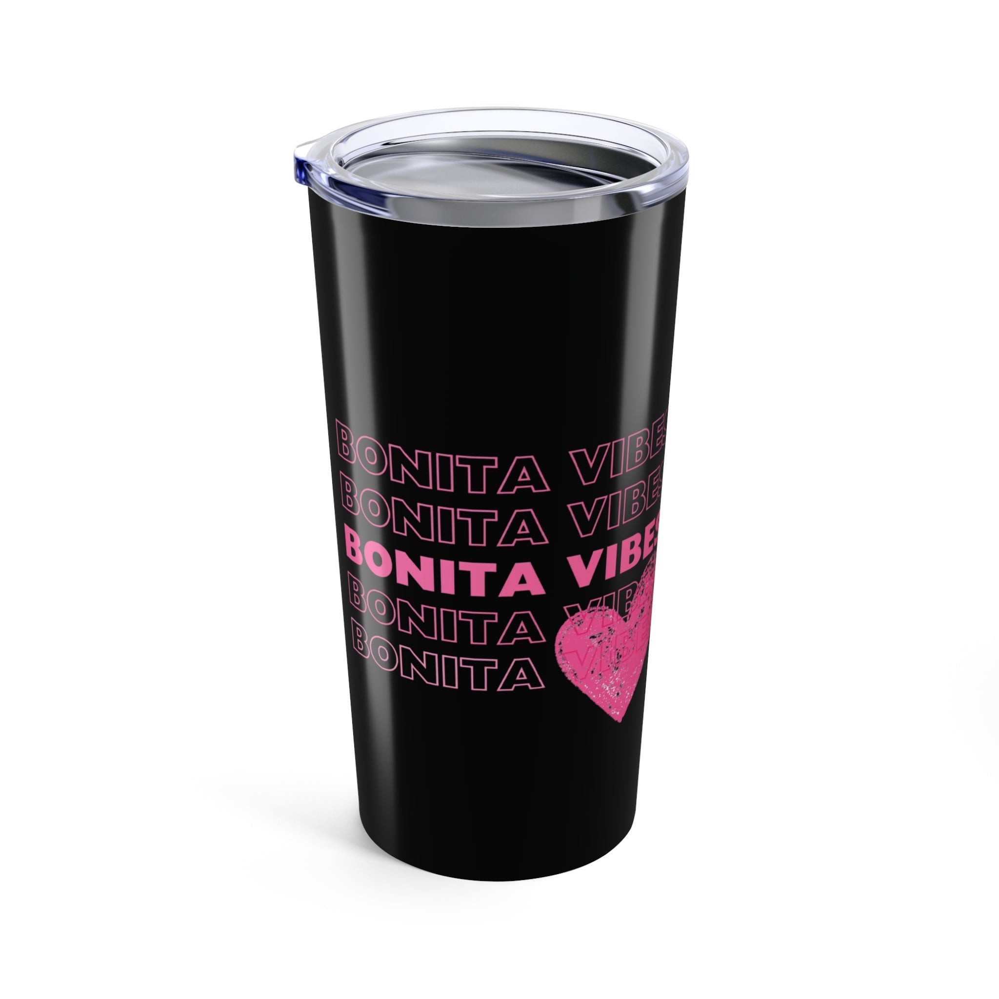 Bonita Vibes: SweetHearted Vibes Black Tumbler 20oz - My Bonita Vibes