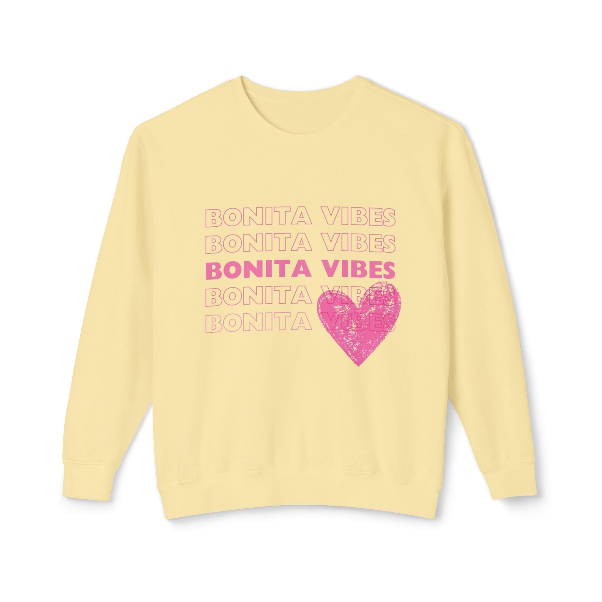 Bonita Vibes: SweetHearted Vibes Lightweight Crewneck Sweatshirt - My Bonita Vibes