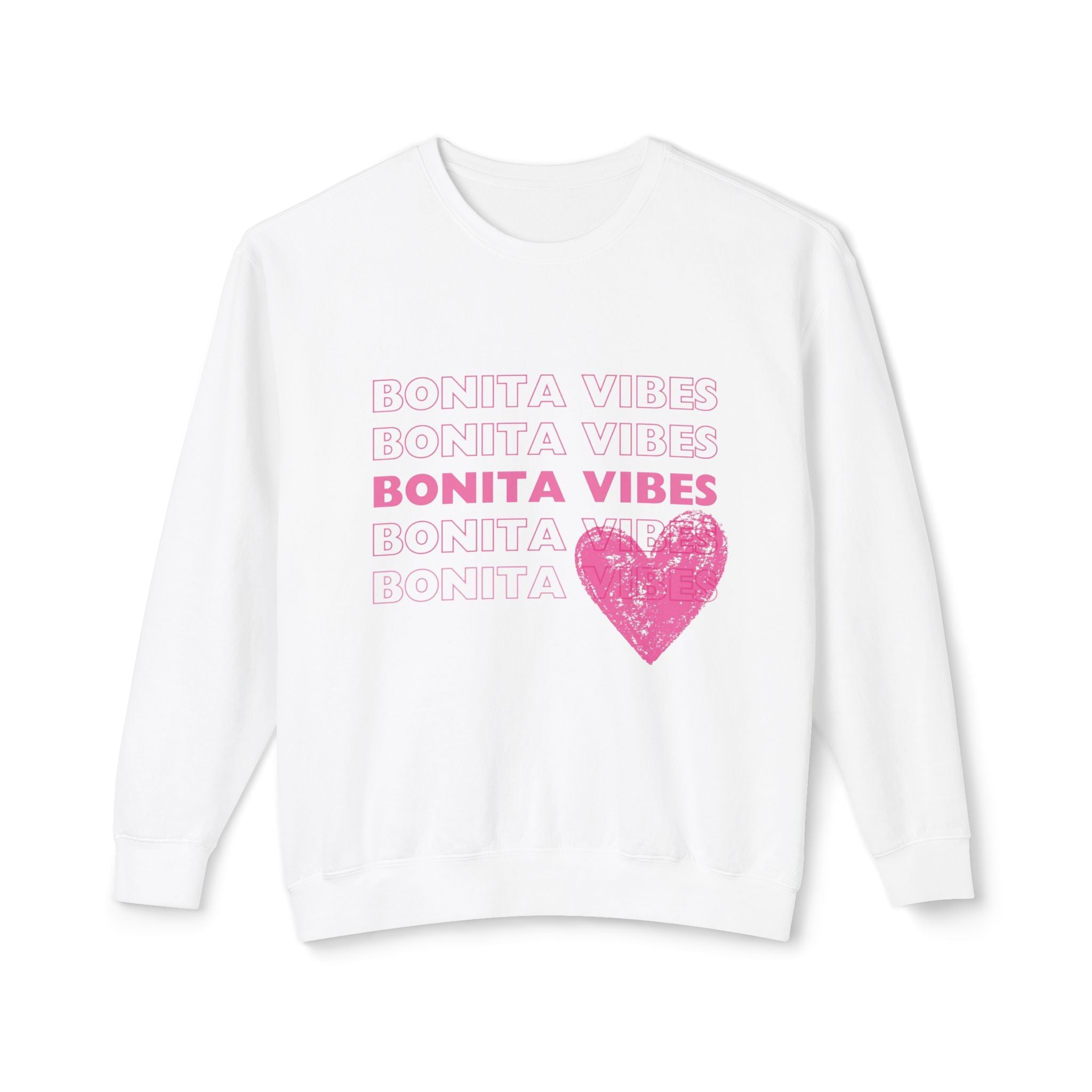 Bonita Vibes: SweetHearted Vibes Lightweight Crewneck Sweatshirt - My Bonita Vibes