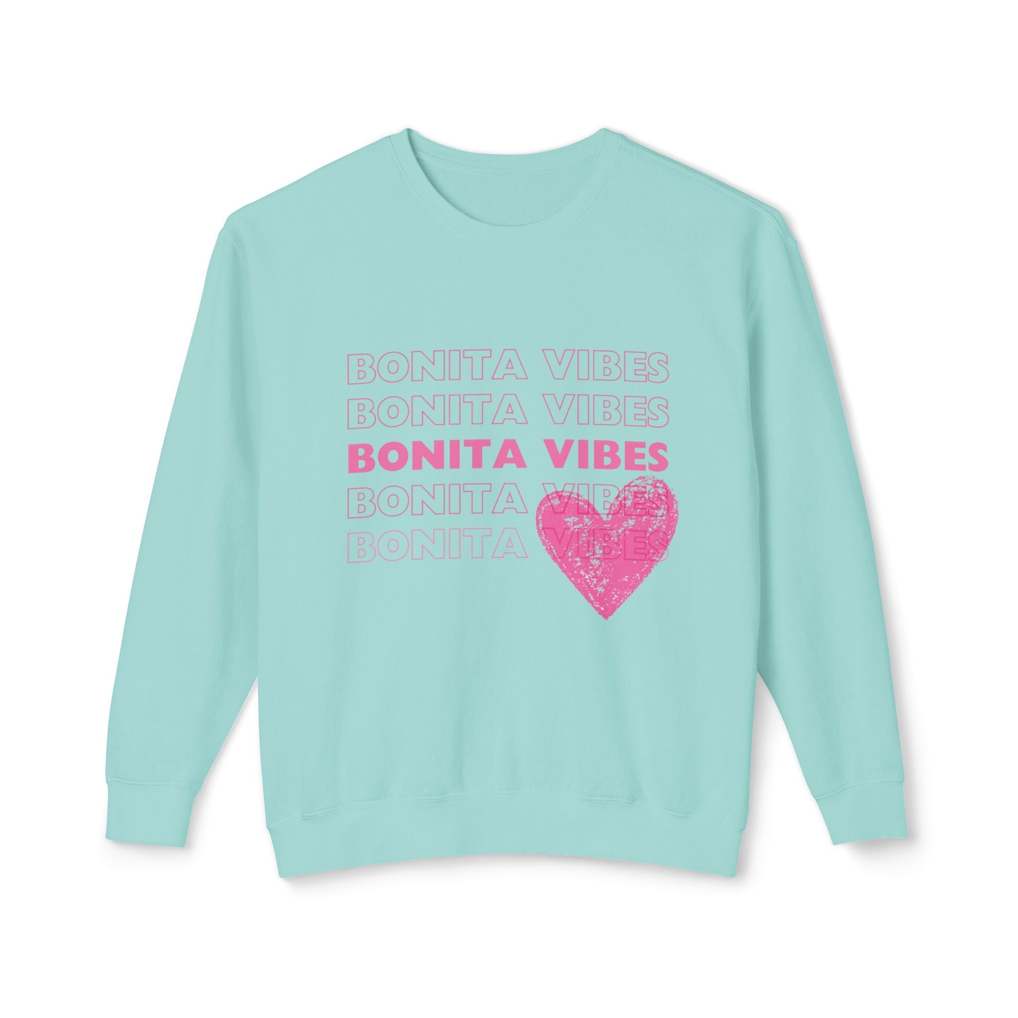 Bonita Vibes: SweetHearted Vibes Lightweight Crewneck Sweatshirt - My Bonita Vibes