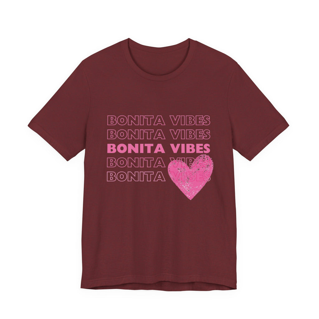 Bonita Vibes - SweetHearted Vibes Short Sleeve Stylish Tee - My Bonita Vibes