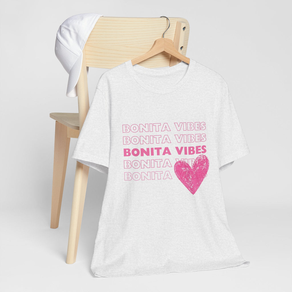 Bonita Vibes - SweetHearted Vibes Short Sleeve Stylish Tee - My Bonita Vibes
