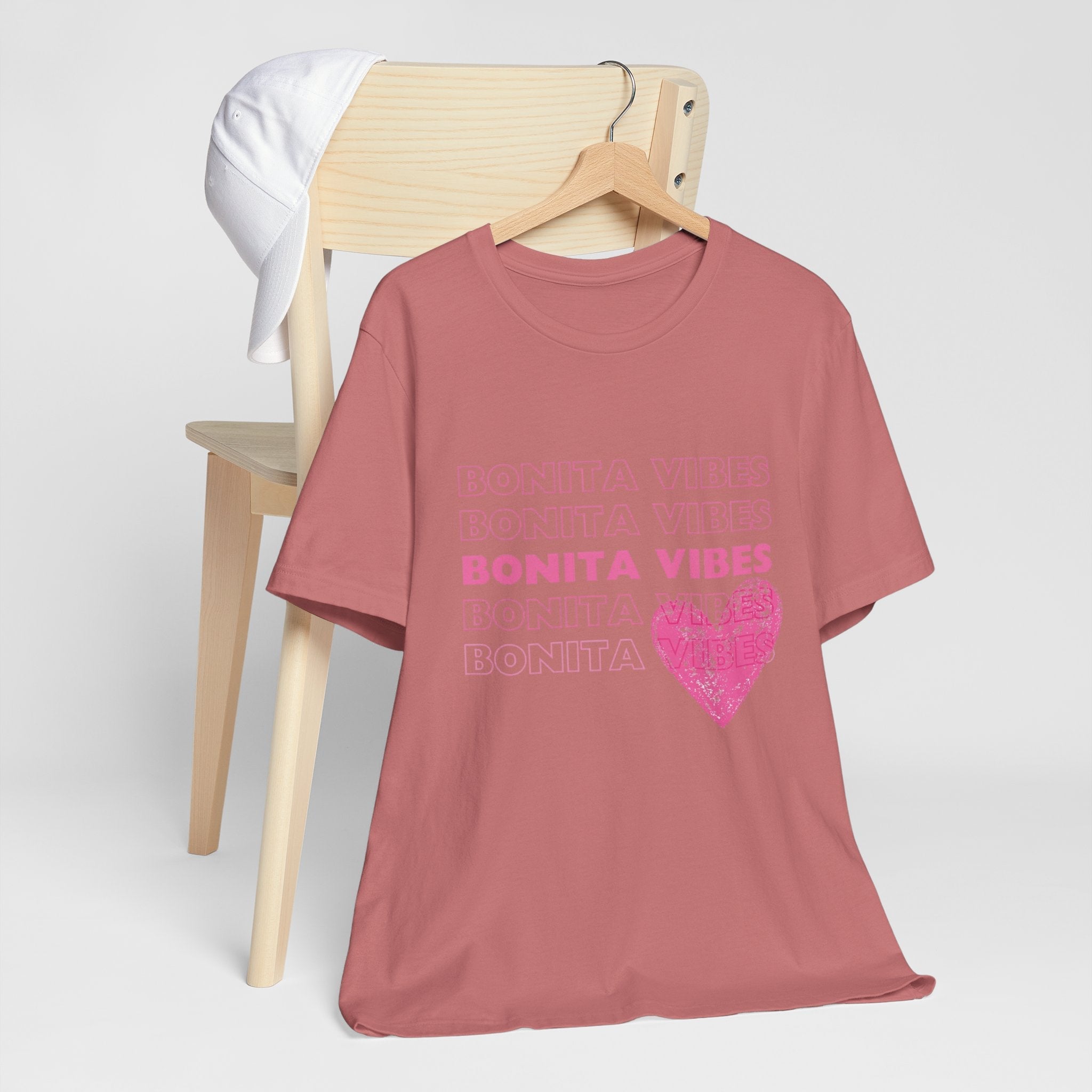 Bonita Vibes - SweetHearted Vibes Short Sleeve Stylish Tee - My Bonita Vibes
