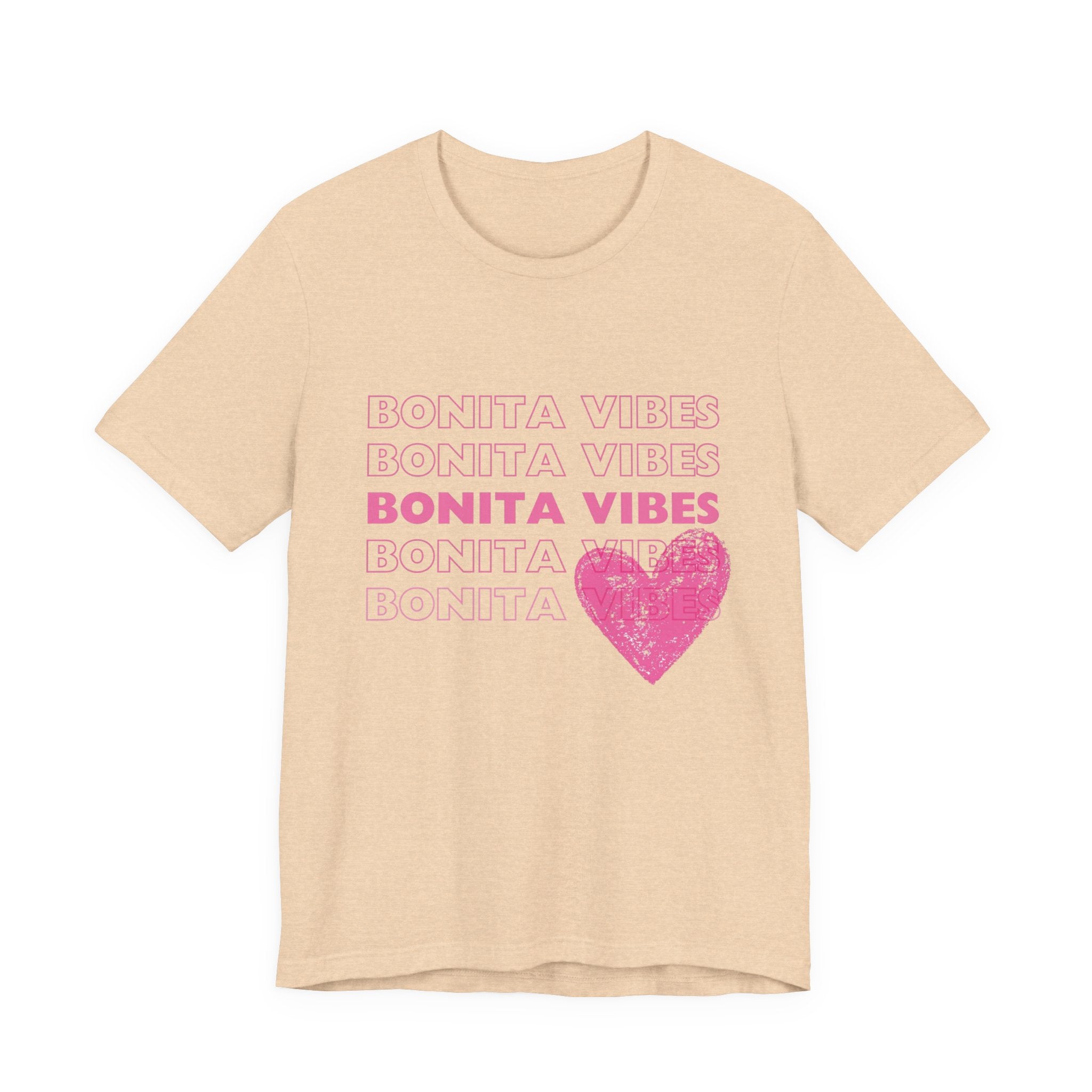 Bonita Vibes - SweetHearted Vibes Short Sleeve Stylish Tee - My Bonita Vibes