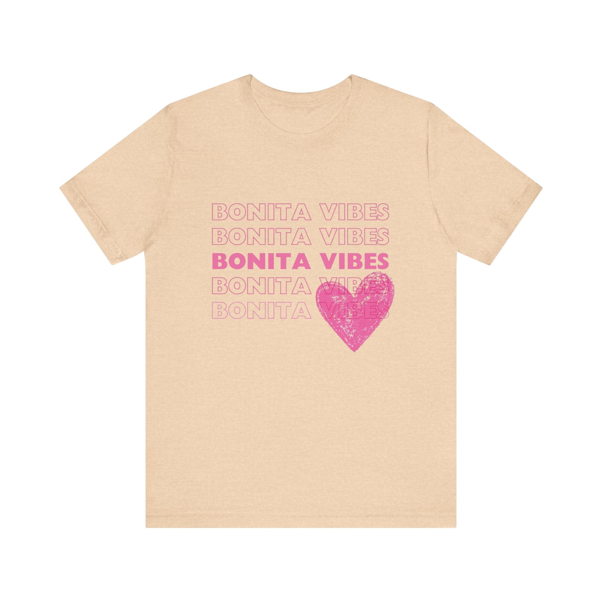 Bonita Vibes - SweetHearted Vibes Short Sleeve Stylish Tee - My Bonita Vibes