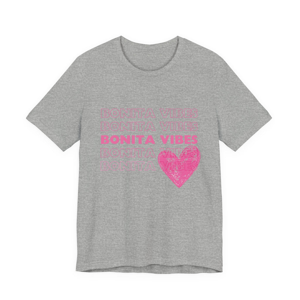 Bonita Vibes - SweetHearted Vibes Short Sleeve Stylish Tee - My Bonita Vibes