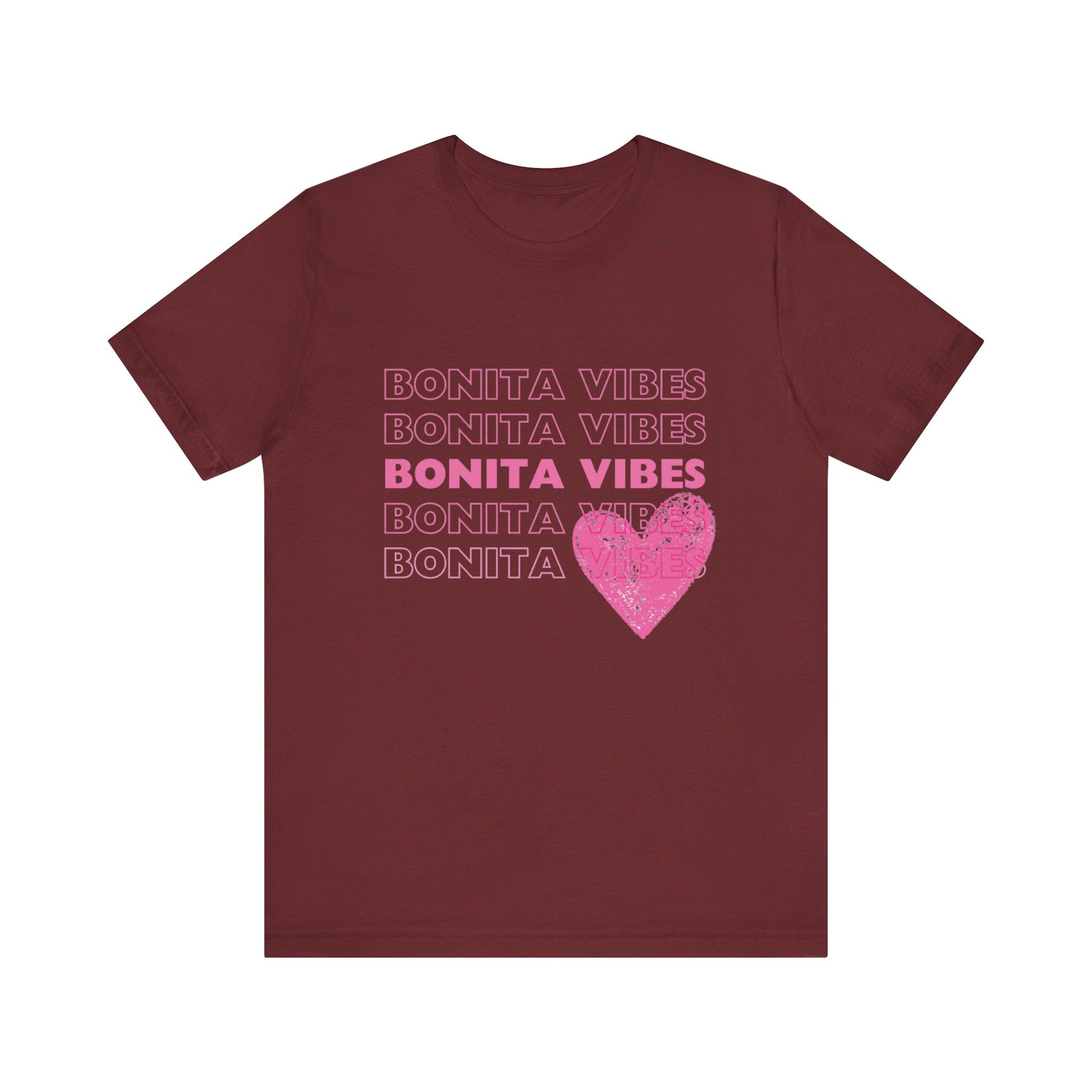Bonita Vibes - SweetHearted Vibes Short Sleeve Stylish Tee - My Bonita Vibes
