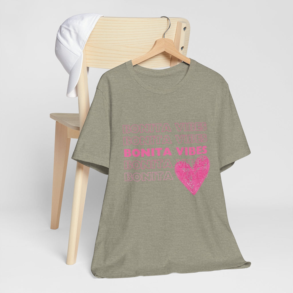 Bonita Vibes - SweetHearted Vibes Short Sleeve Stylish Tee - My Bonita Vibes