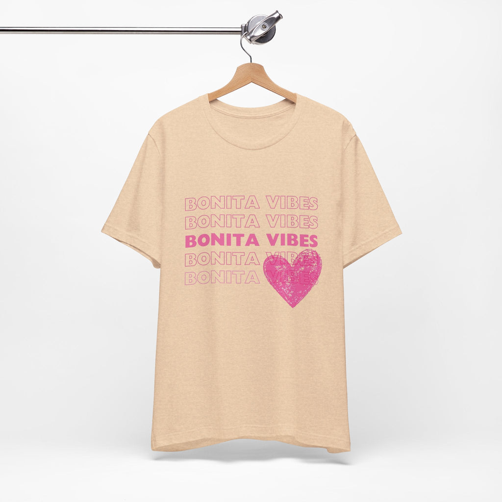 Bonita Vibes - SweetHearted Vibes Short Sleeve Stylish Tee - My Bonita Vibes