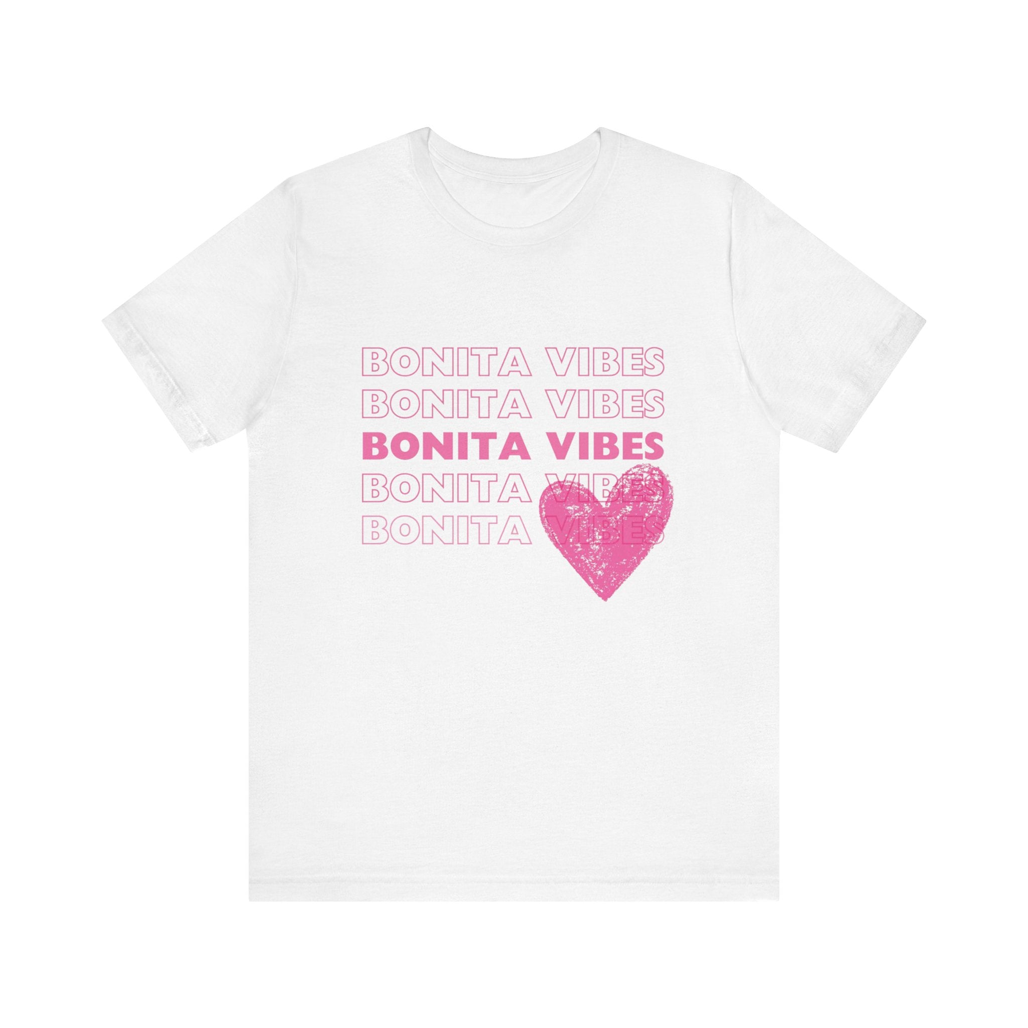 Bonita Vibes - SweetHearted Vibes Short Sleeve Stylish Tee - My Bonita Vibes