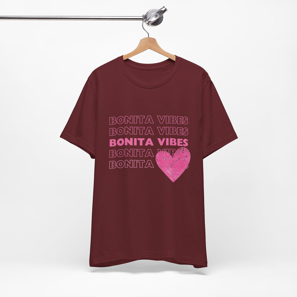 Bonita Vibes - SweetHearted Vibes Short Sleeve Stylish Tee - My Bonita Vibes