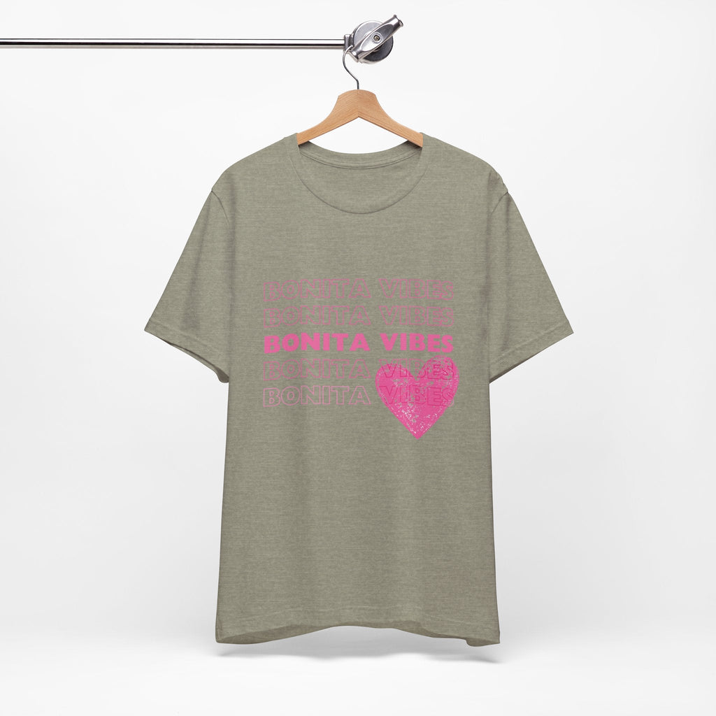 Bonita Vibes - SweetHearted Vibes Short Sleeve Stylish Tee - My Bonita Vibes