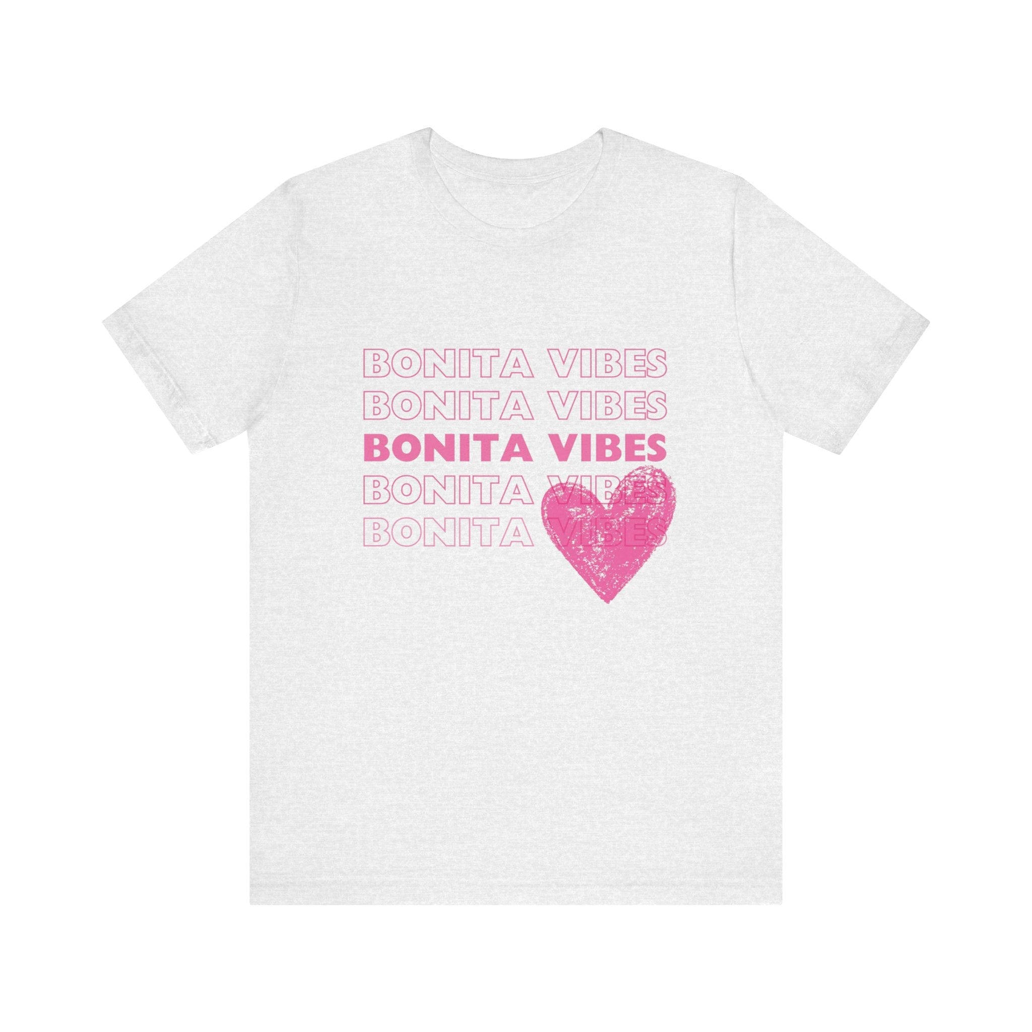 Bonita Vibes - SweetHearted Vibes Short Sleeve Stylish Tee - My Bonita Vibes
