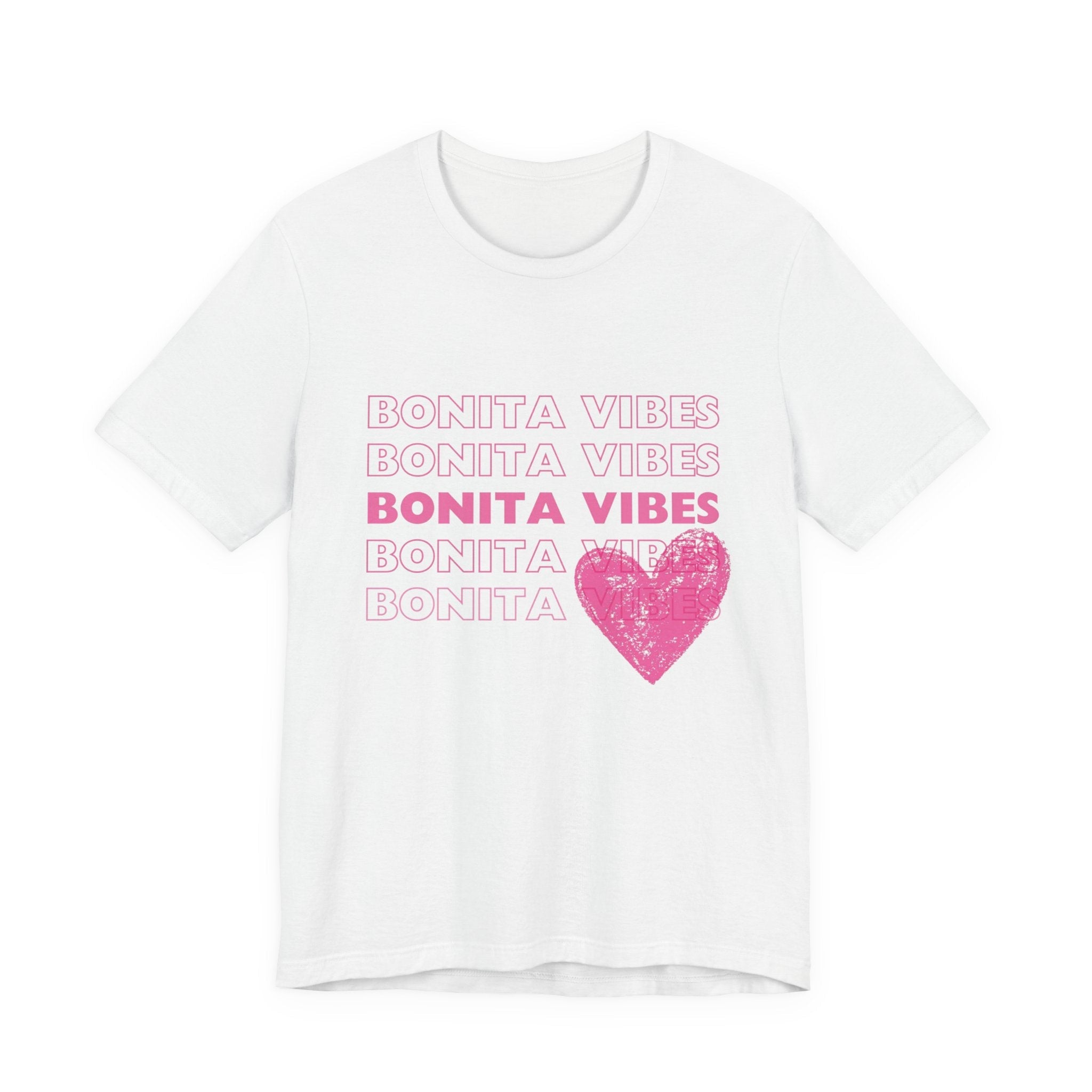 Bonita Vibes - SweetHearted Vibes Short Sleeve Stylish Tee - My Bonita Vibes