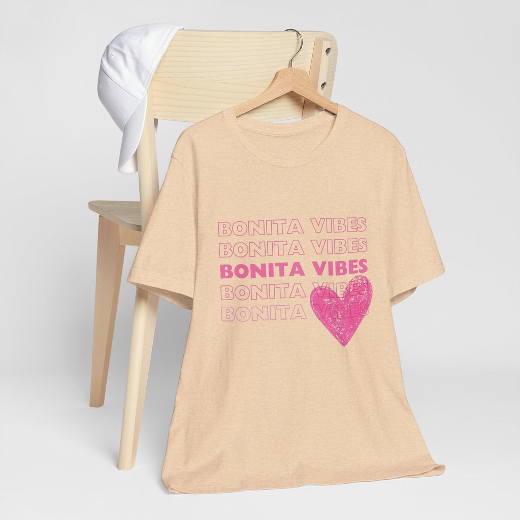 Bonita Vibes - SweetHearted Vibes Short Sleeve Stylish Tee - My Bonita Vibes